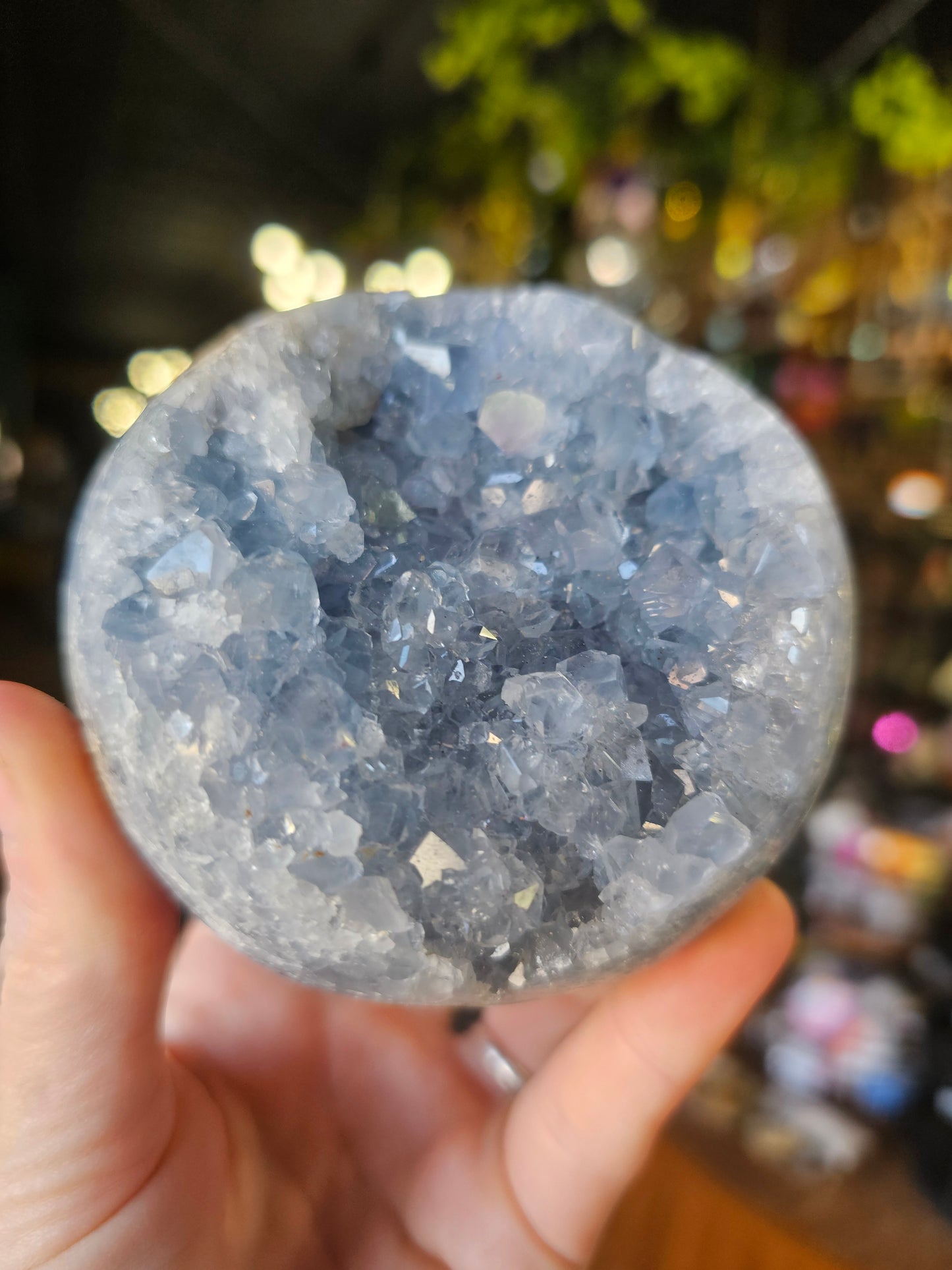 Celestite Cluster Sphere