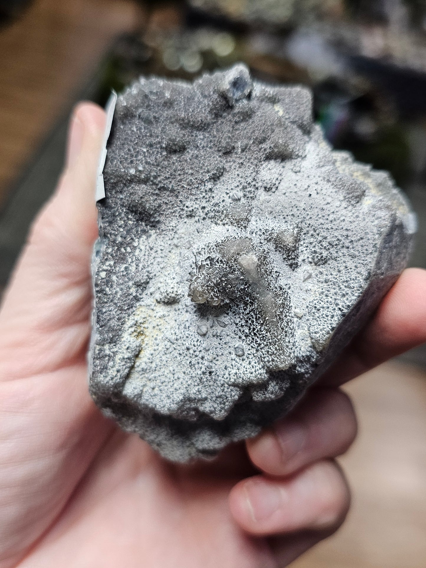 Cubic Blue Sugar Fluorite