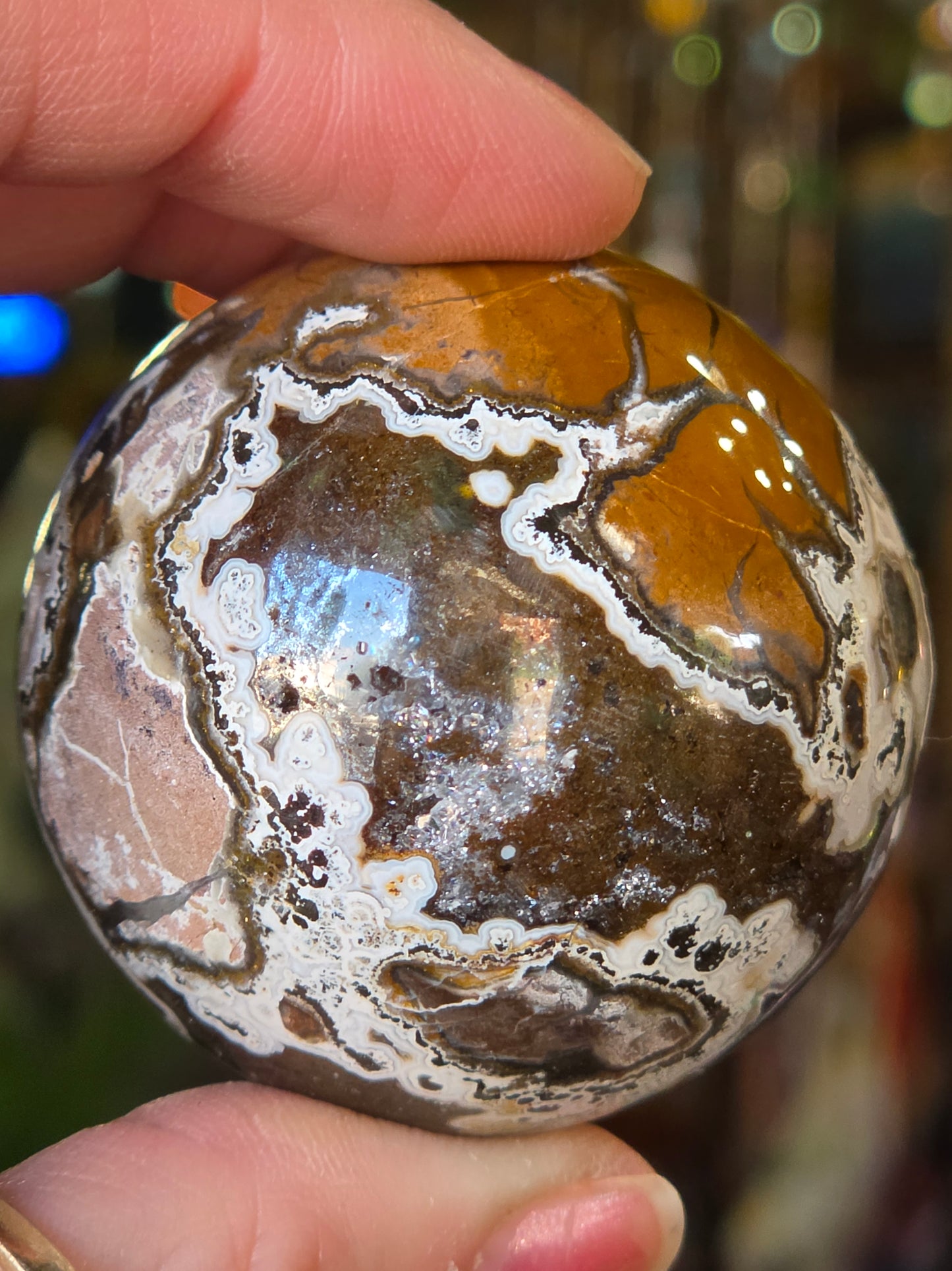 Cayon Jasper (Brecciated Jasp-Agate) Sphere