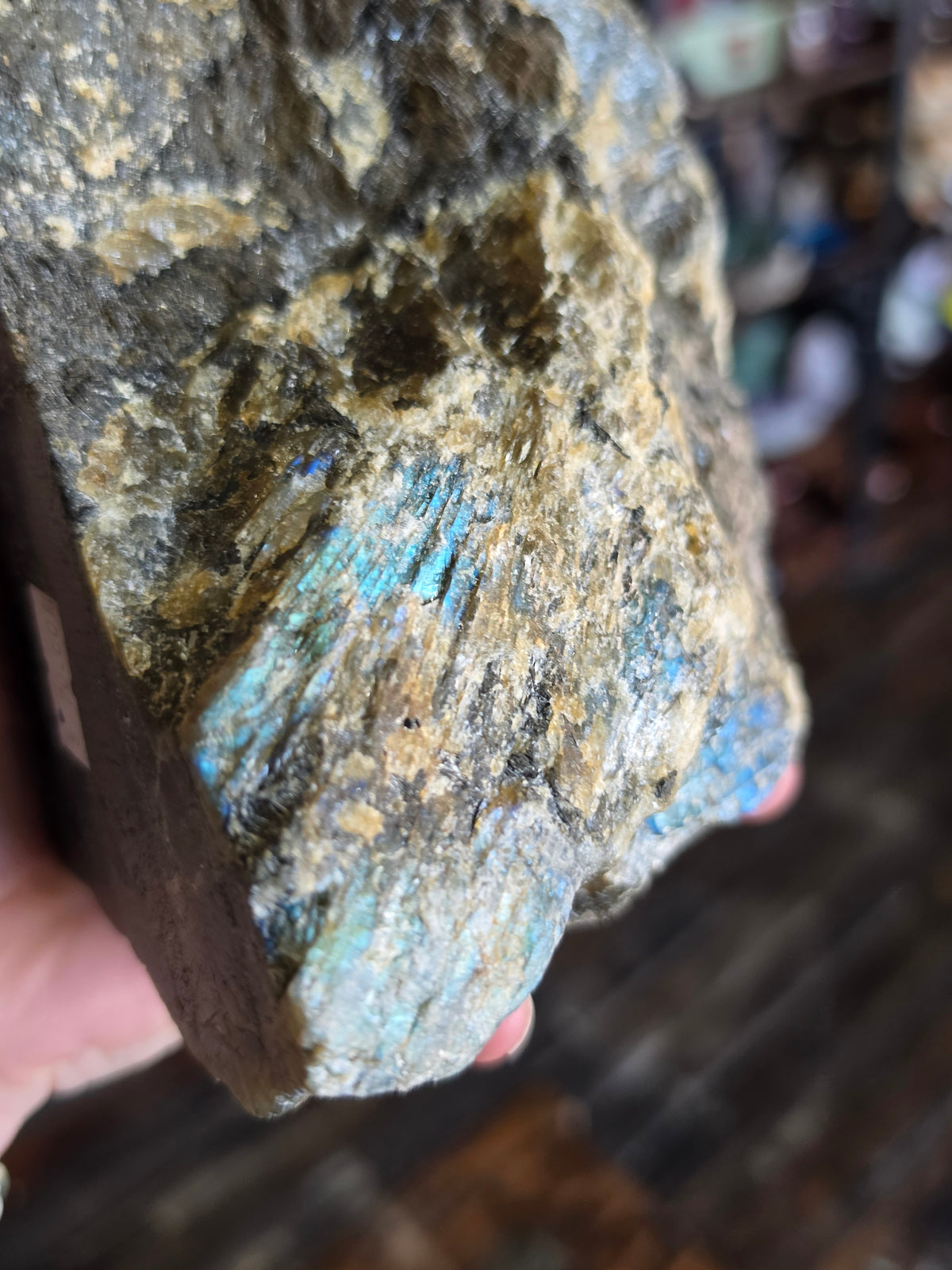 Partially Polished Labradorite Freeform