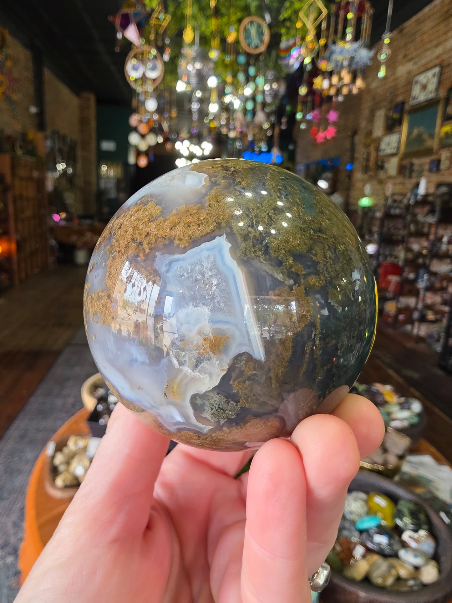 Moss Agate Sphere
