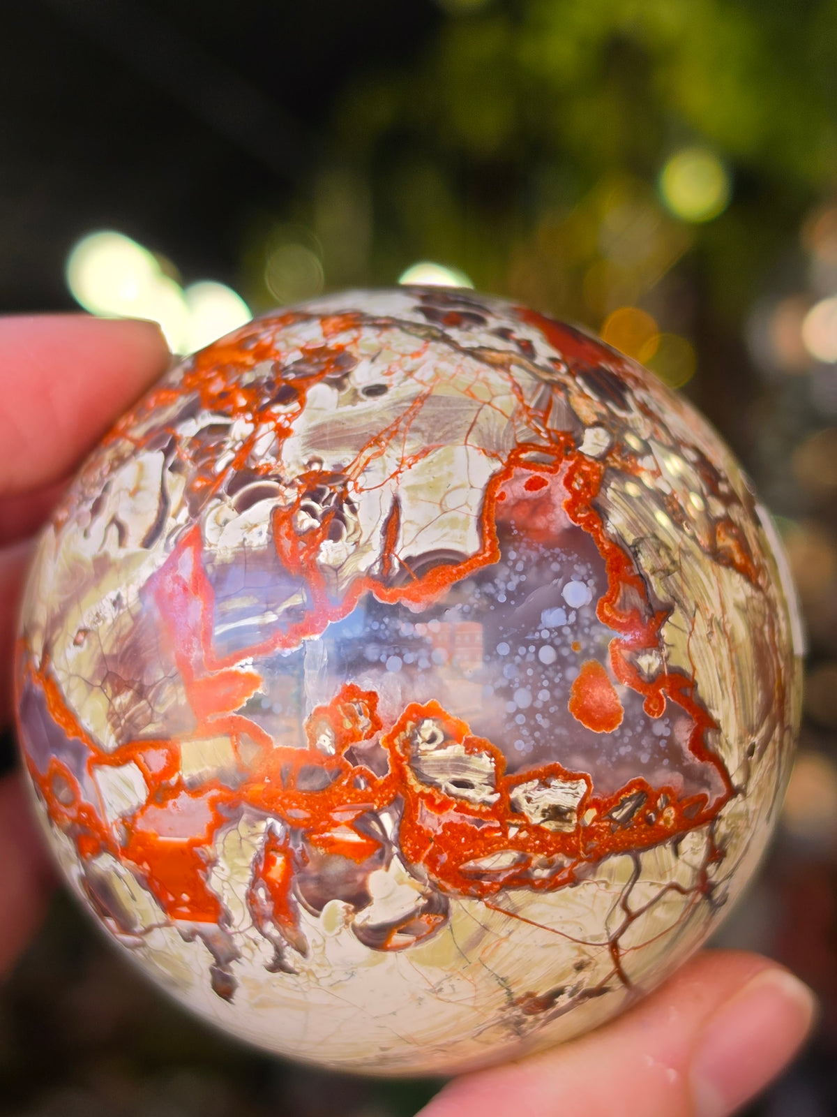 Money Agate Sphere