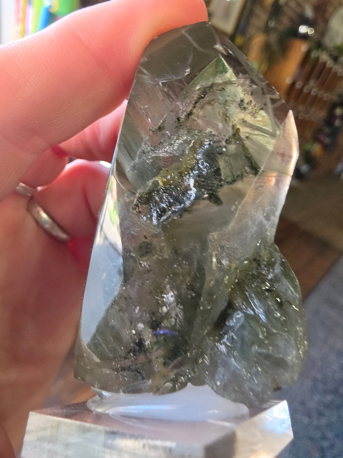 Blue Tera Quartz Polished Point