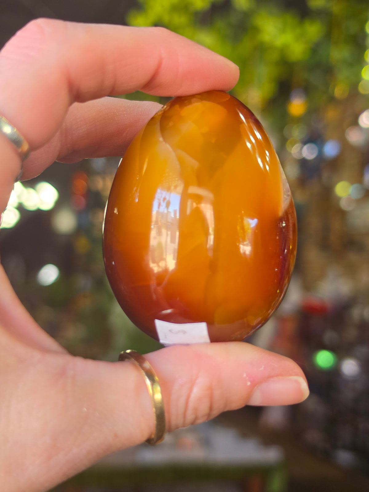 Carnelian Agate Egg Carving