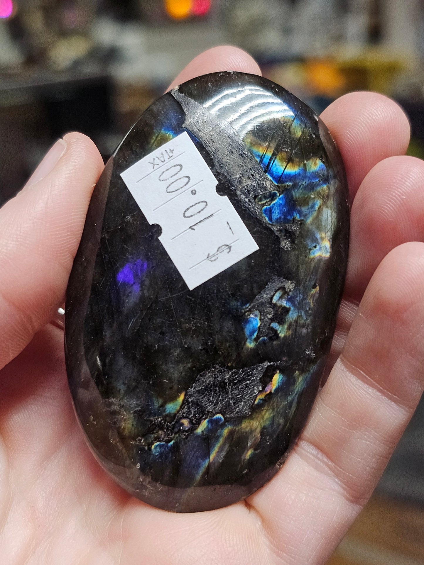 Madagascar Spectralite Labradorite Palmstone