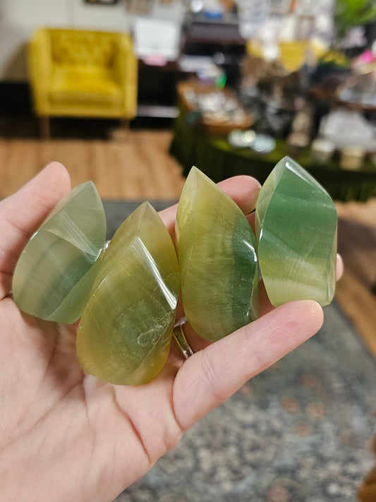 Mini Mango Fluorite Flames