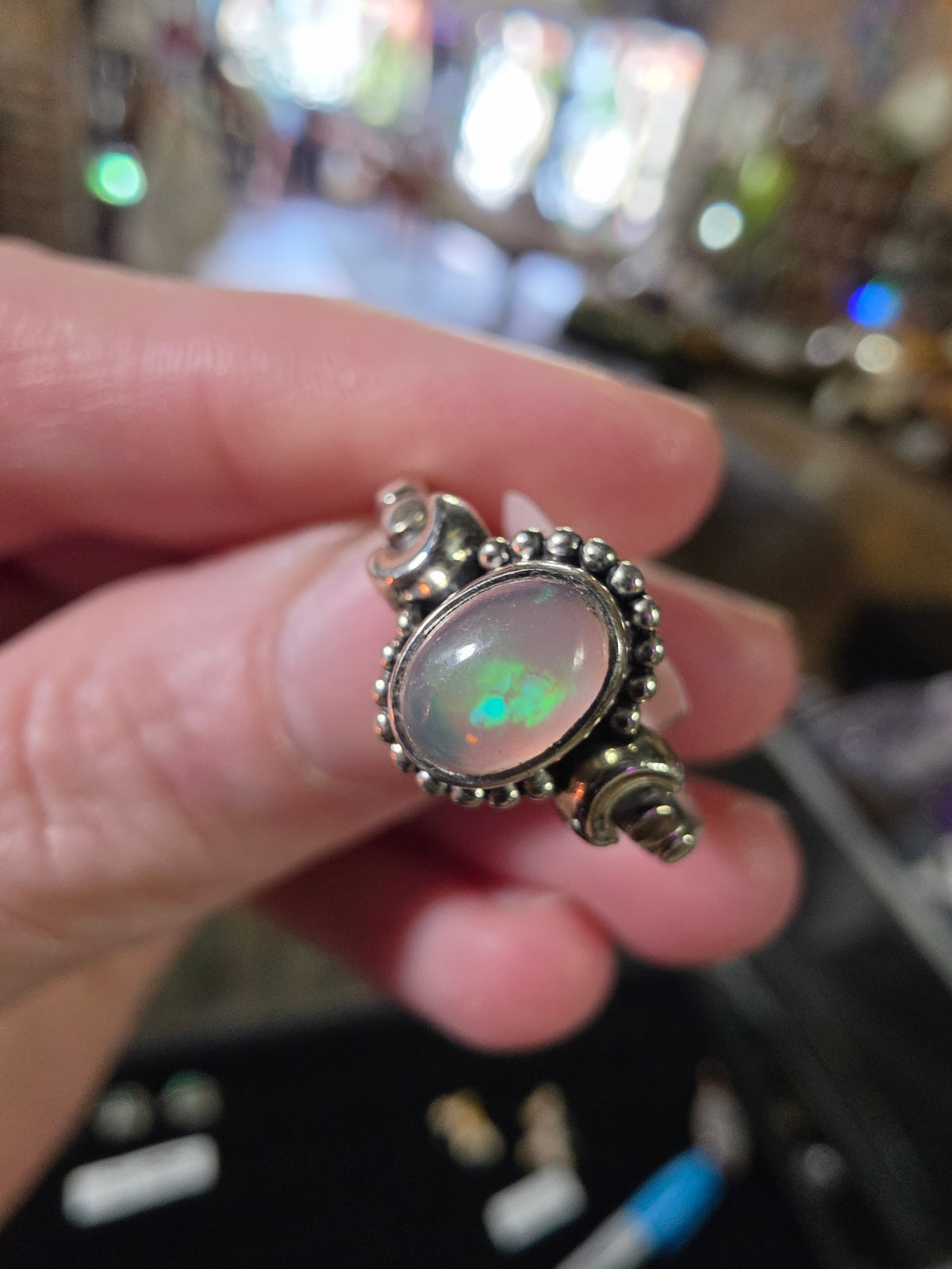 Ethiopian Welo Opal Ring Size 10