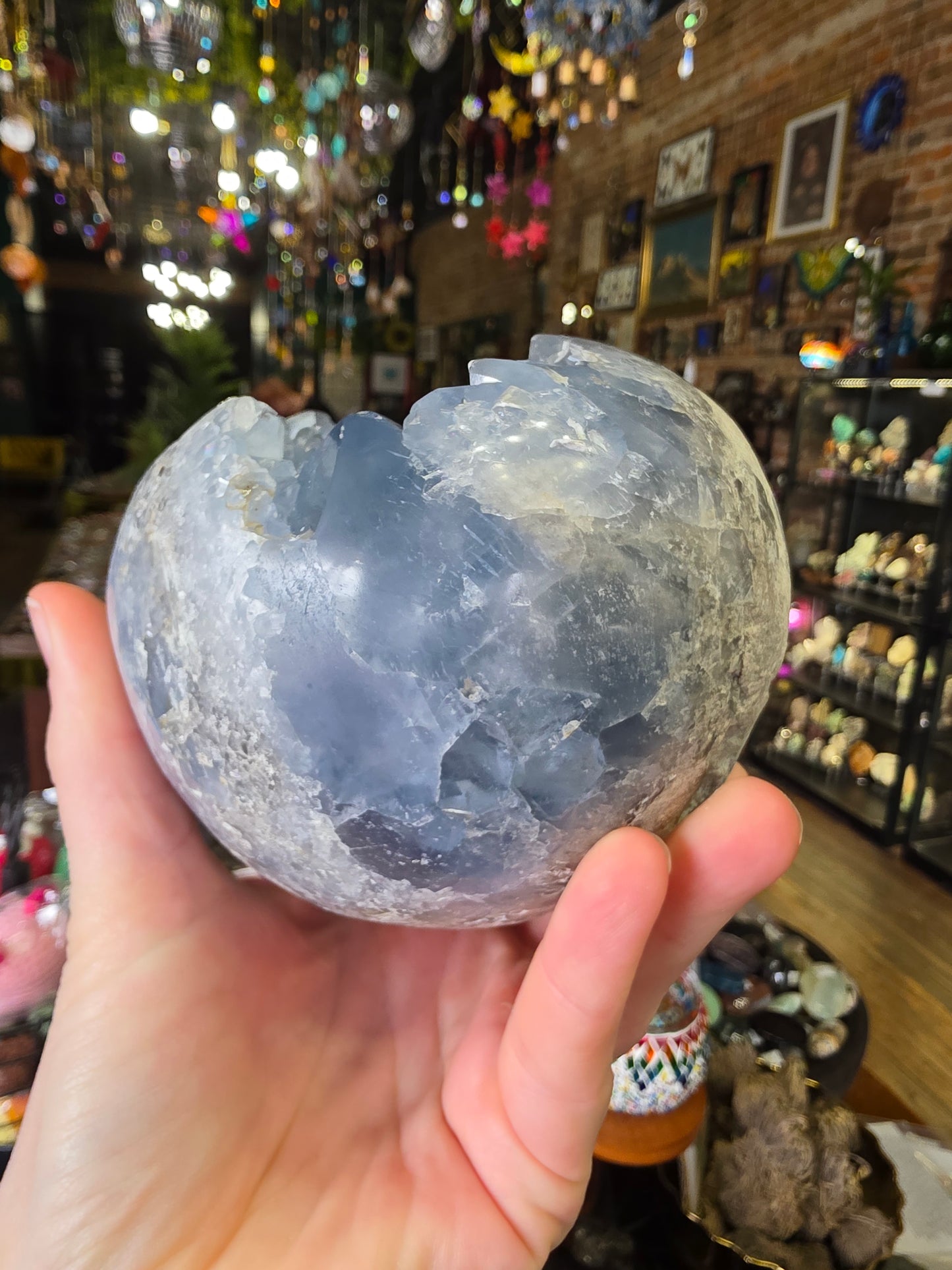 Celestite Cluster Sphere