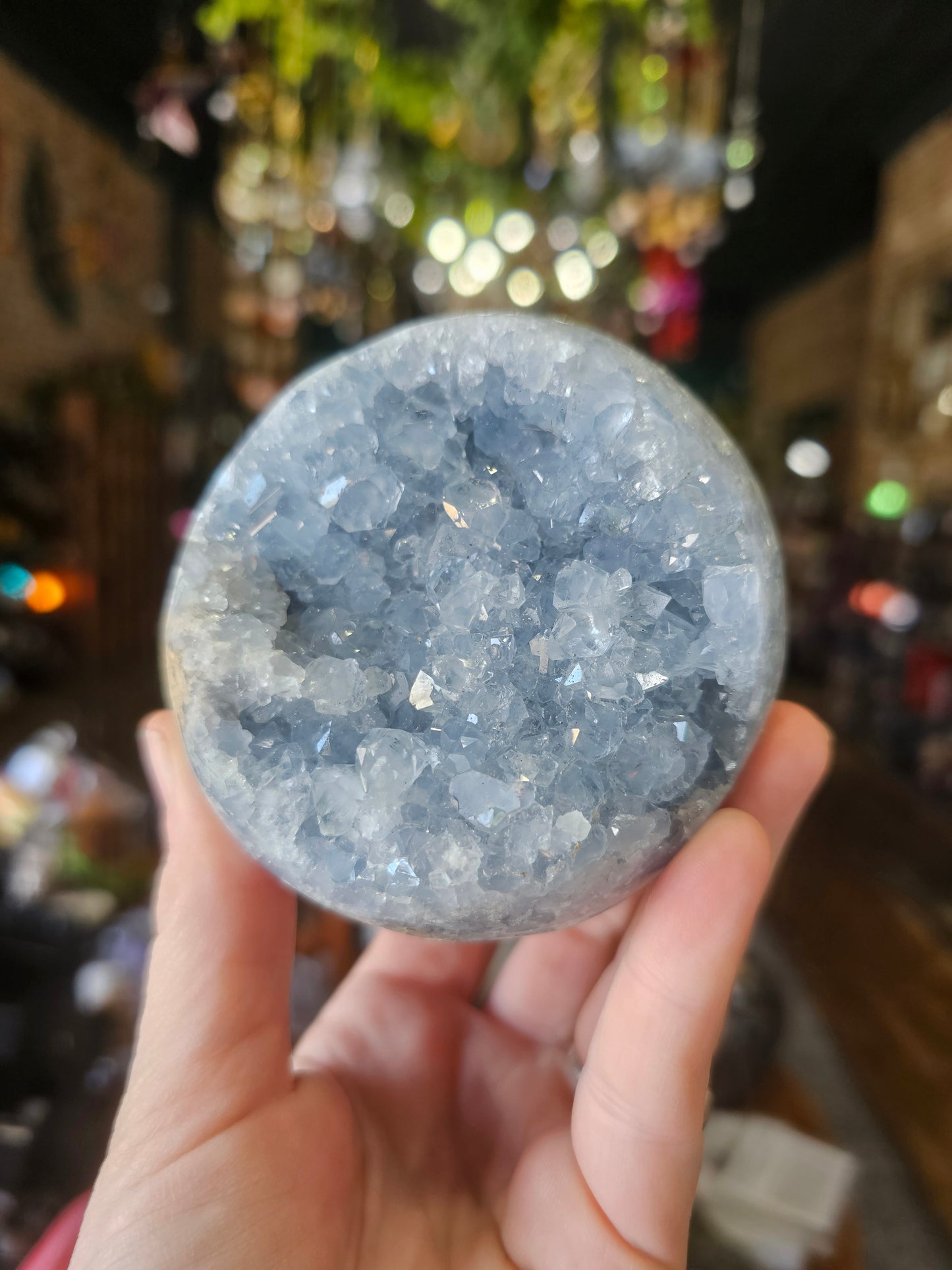 Celestite Cluster Sphere