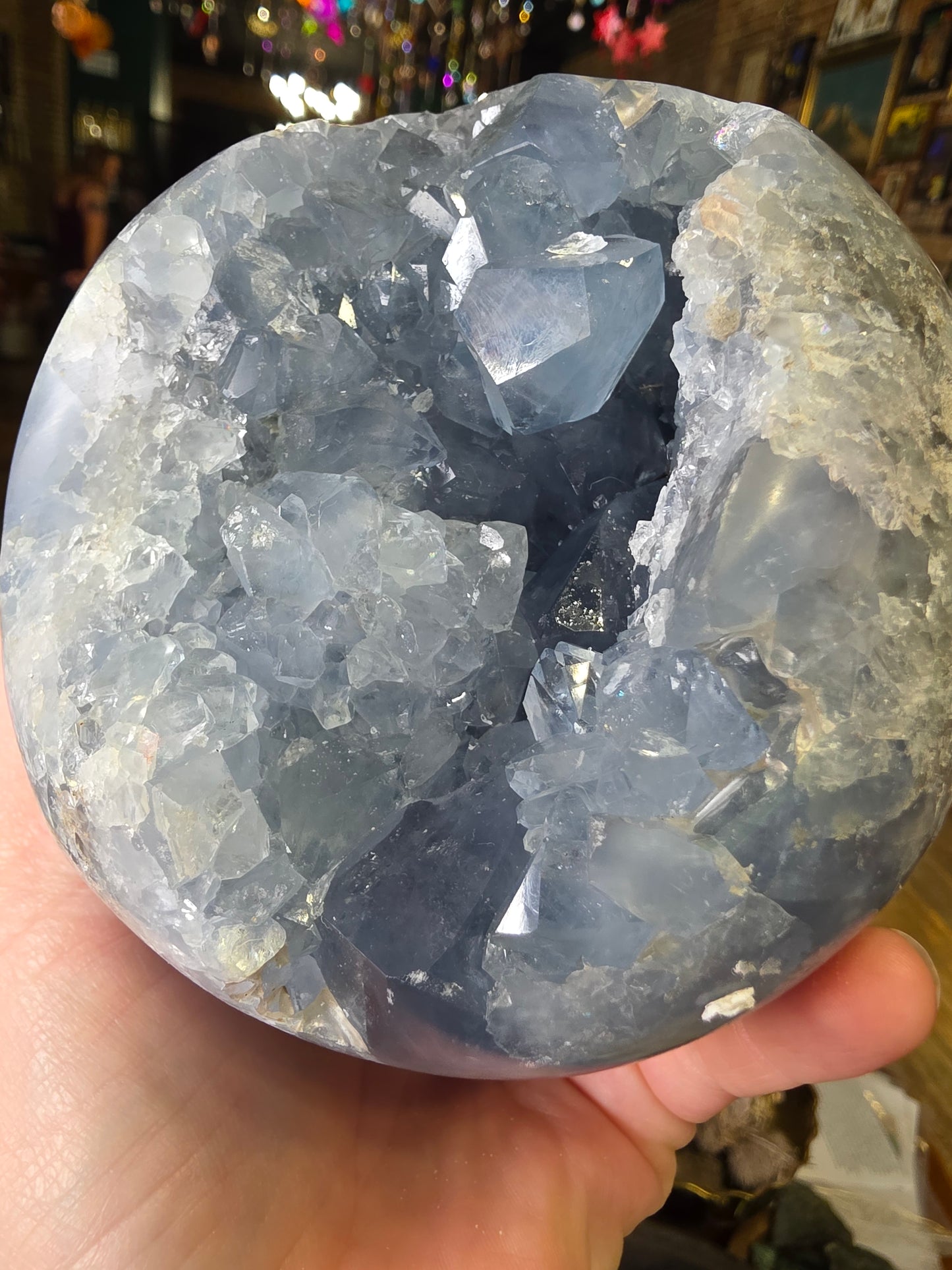 Celestite Cluster Sphere