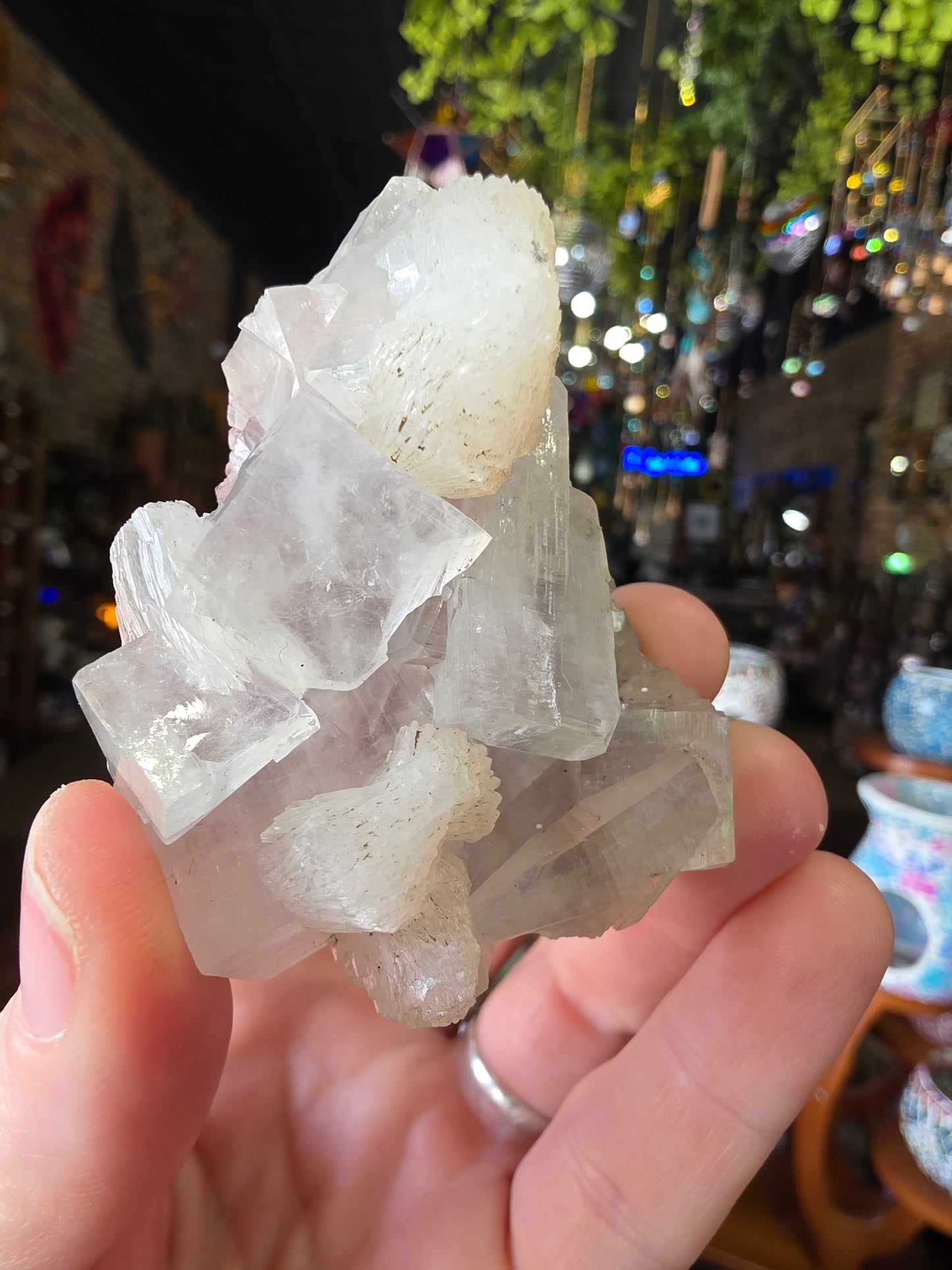 Stilbite on Apophyllite