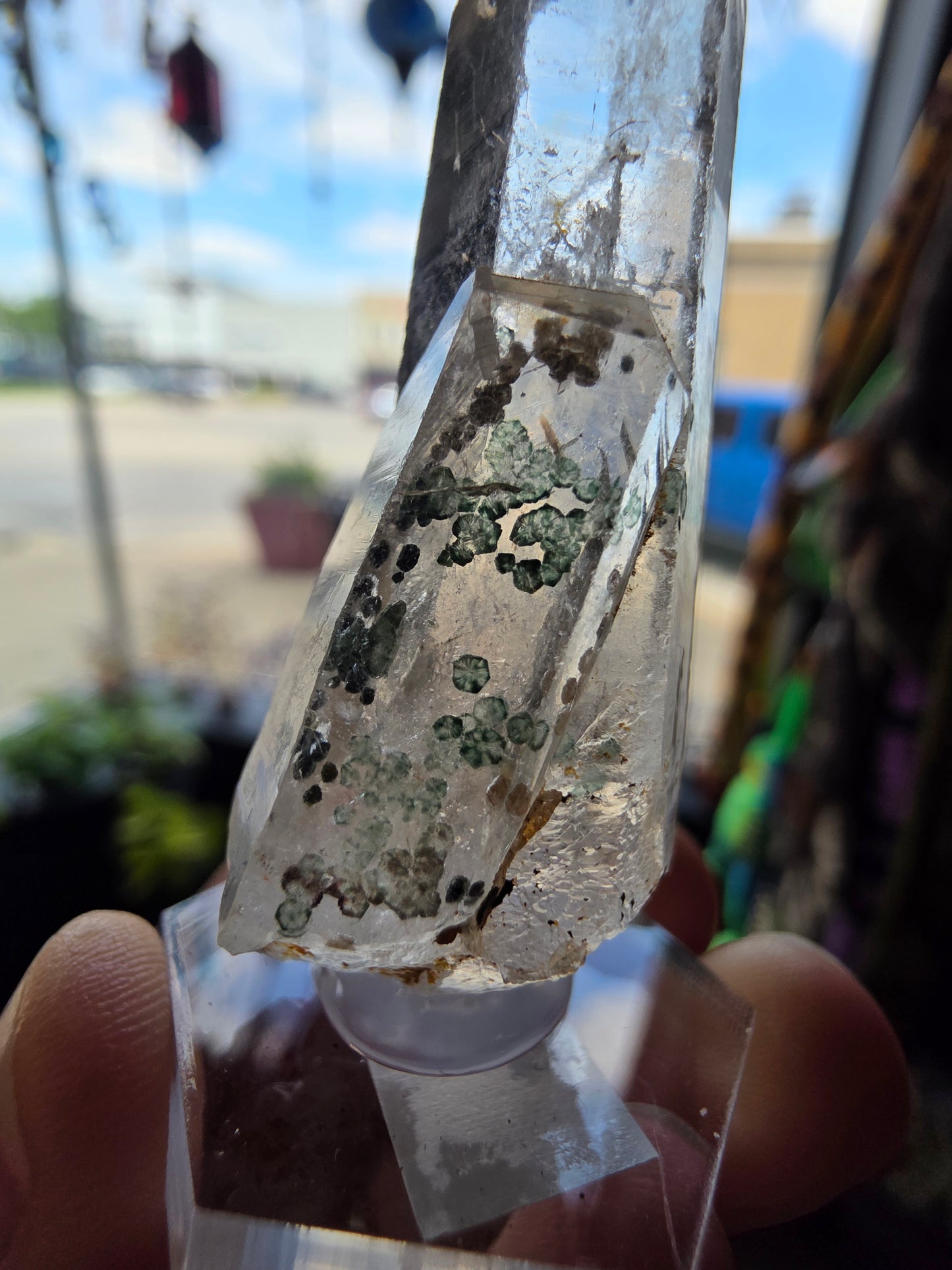 Uncommon Clinochlorite Trapiche Inclusions in Quartz