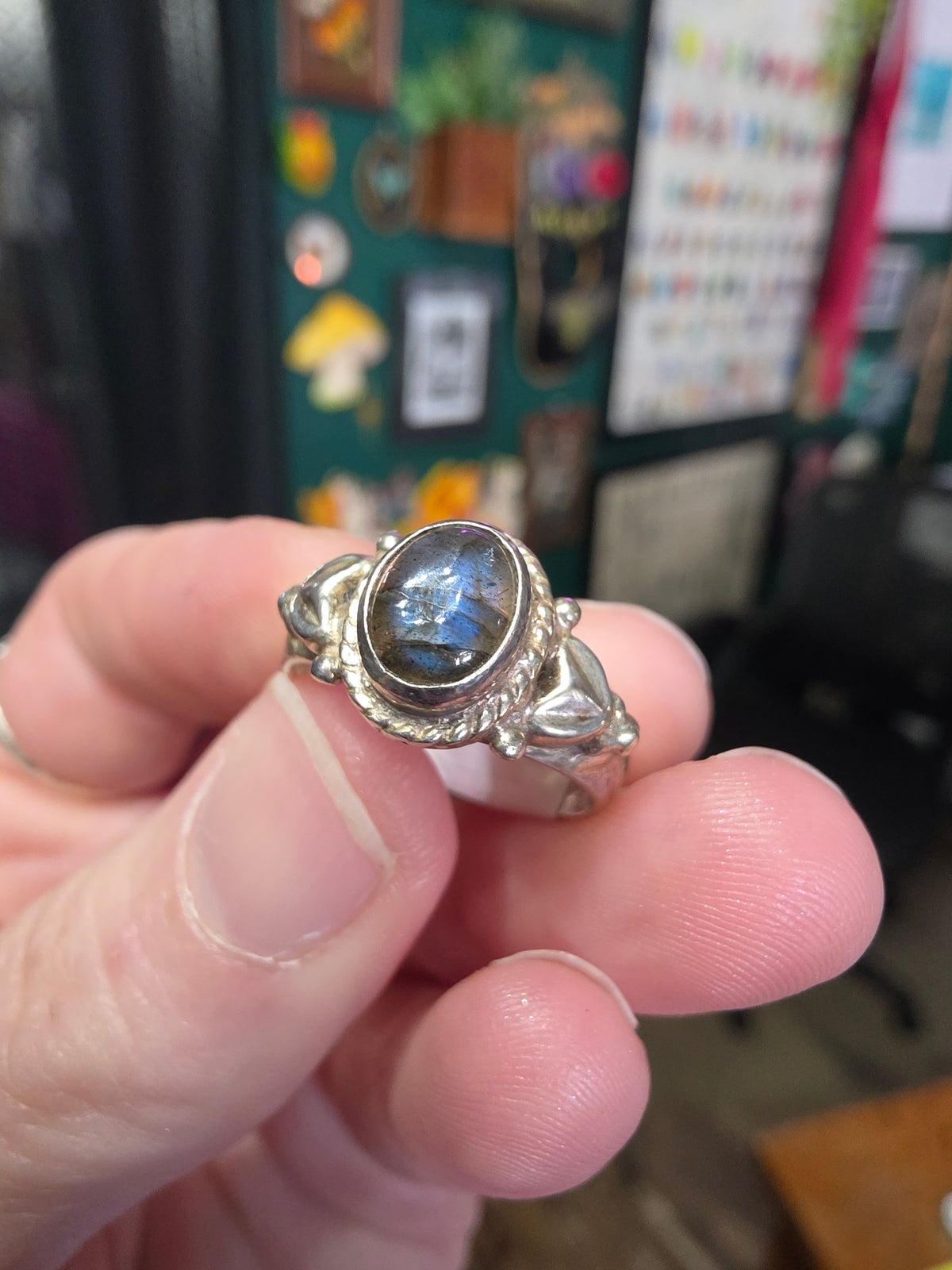 Labradorite Ring Size 7