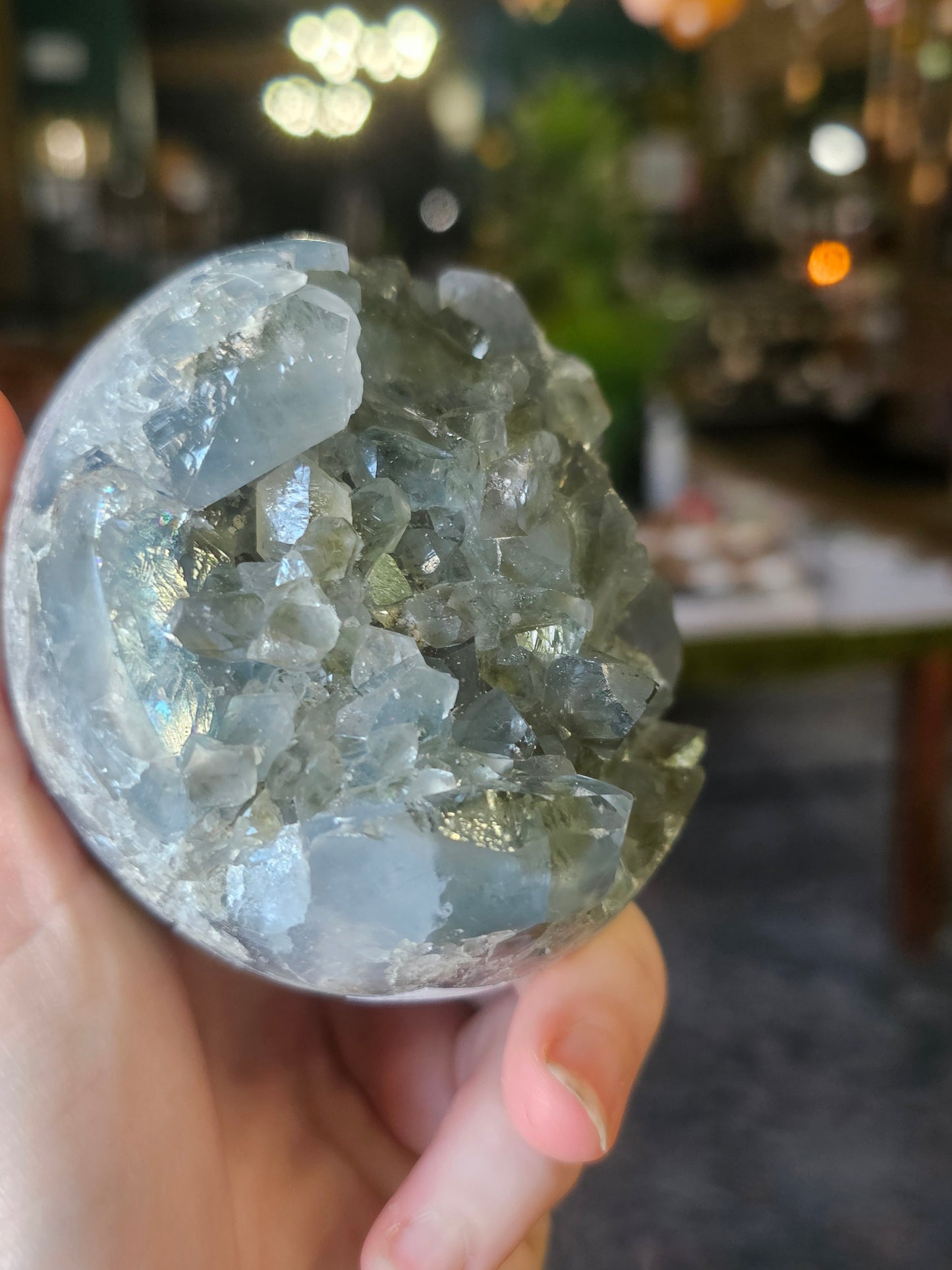 Celestite Cluster Sphere