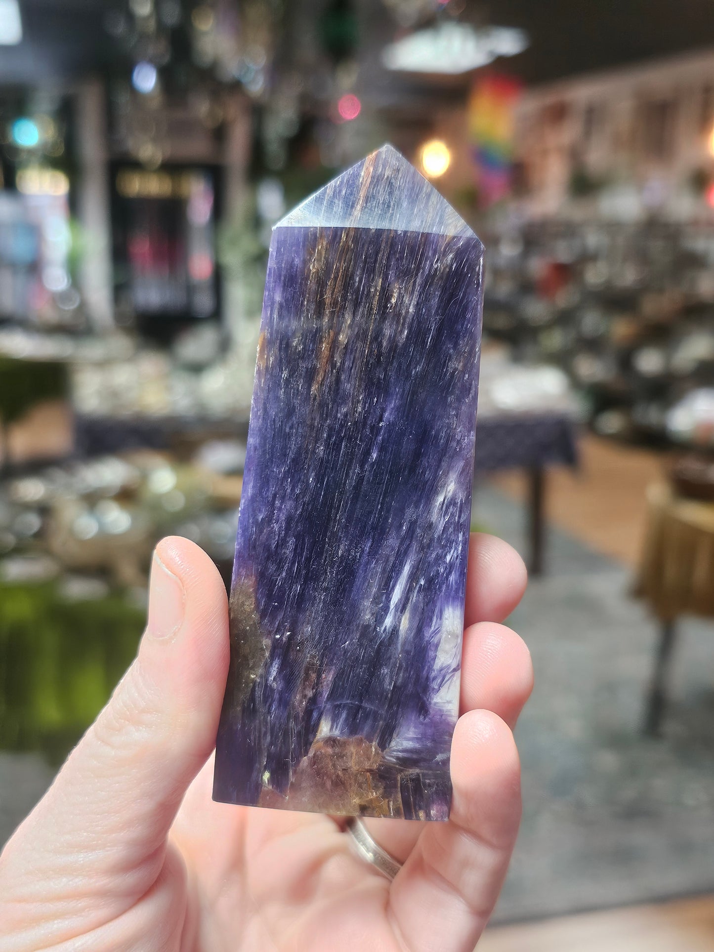 Gem Lepidolite Tower