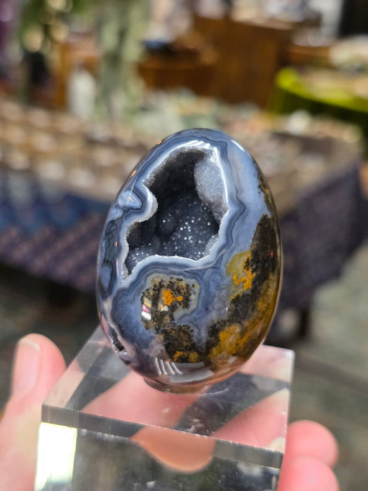 Warring State Agate Egg Carving