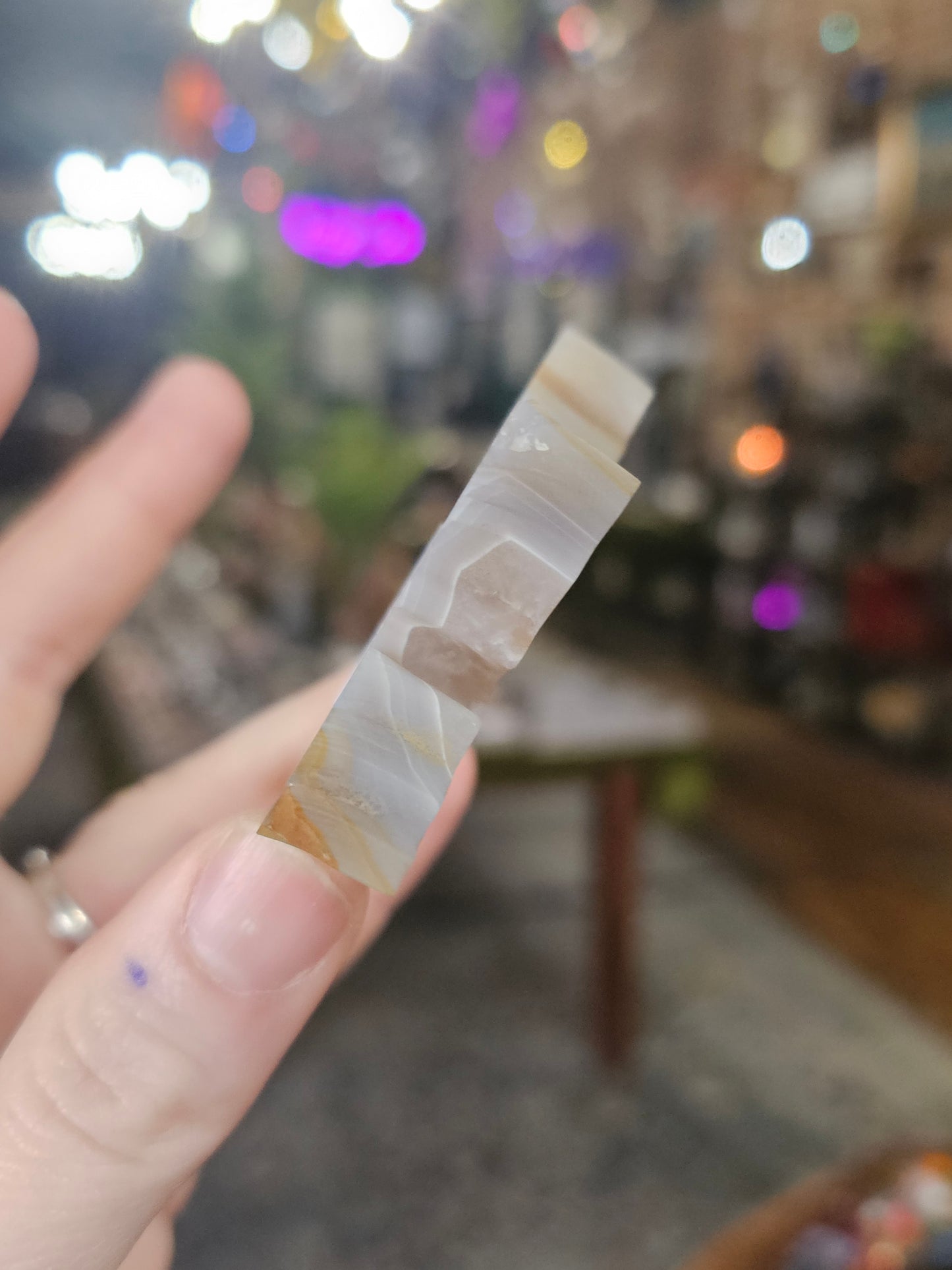 Druzy Agate Snowflake Carving