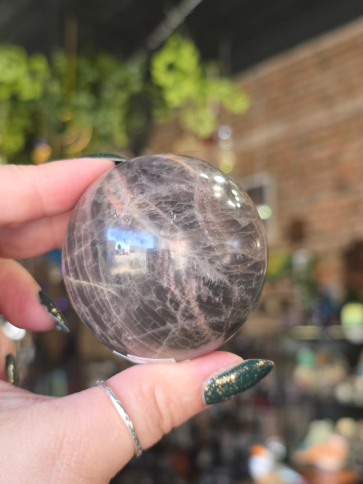 Black Moonstone Sphere