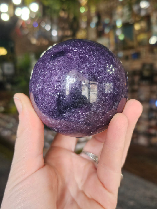 Lepidolite Sphere