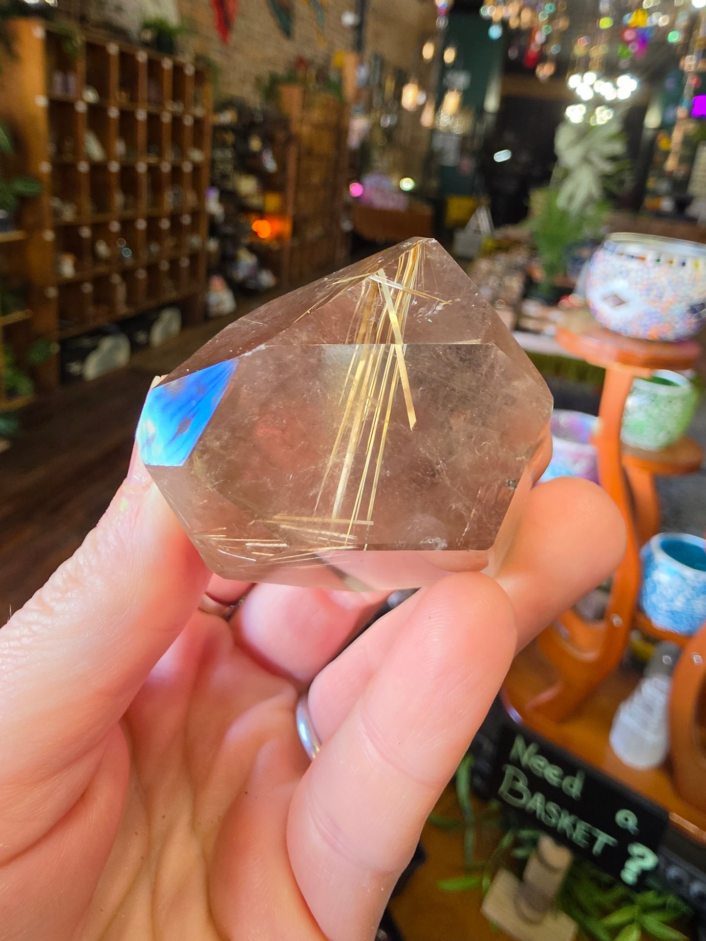 Golden Rutilated Smoky Quartz Freeform
