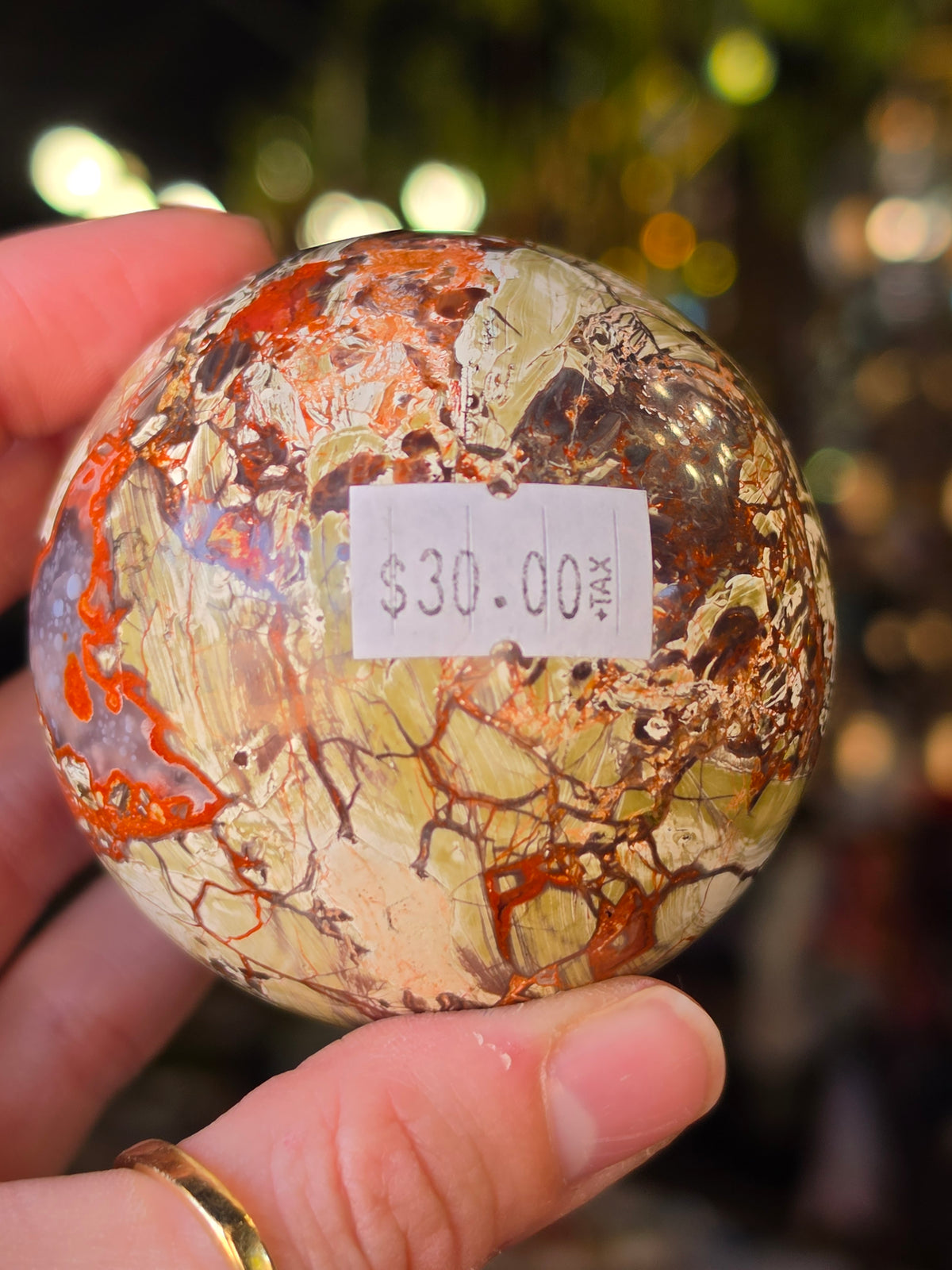 Money Agate Sphere