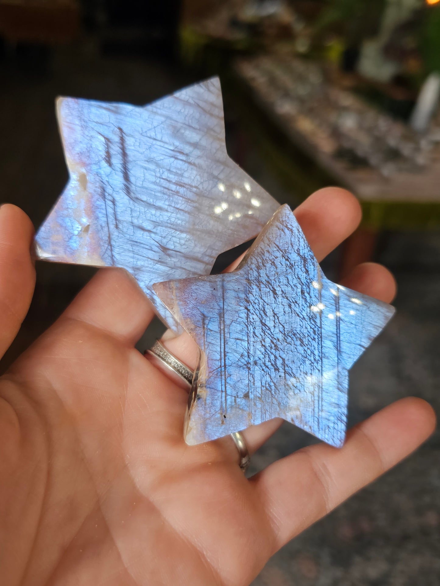Moonstone Star Carving