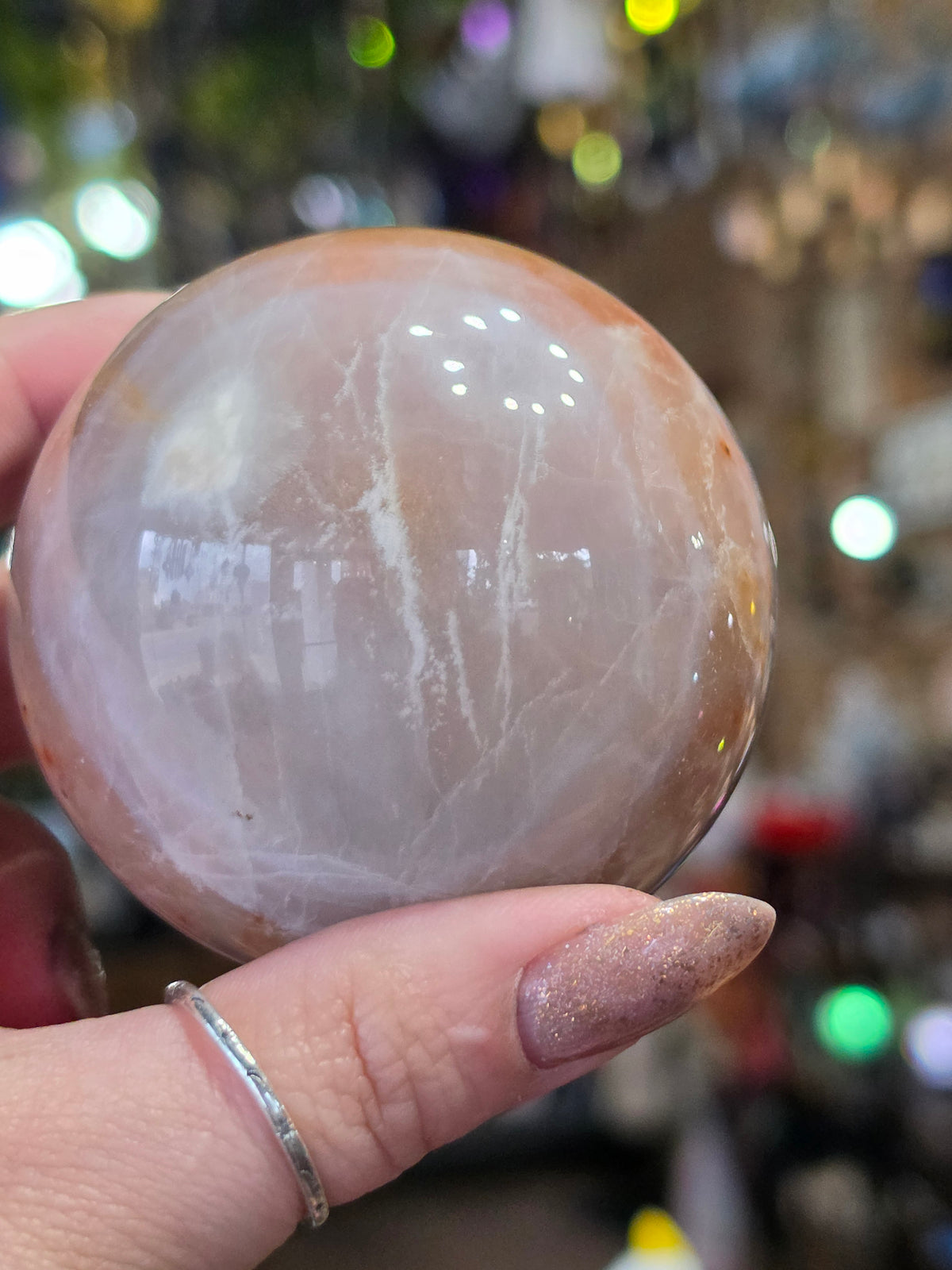 Amethyst Agate Sphere