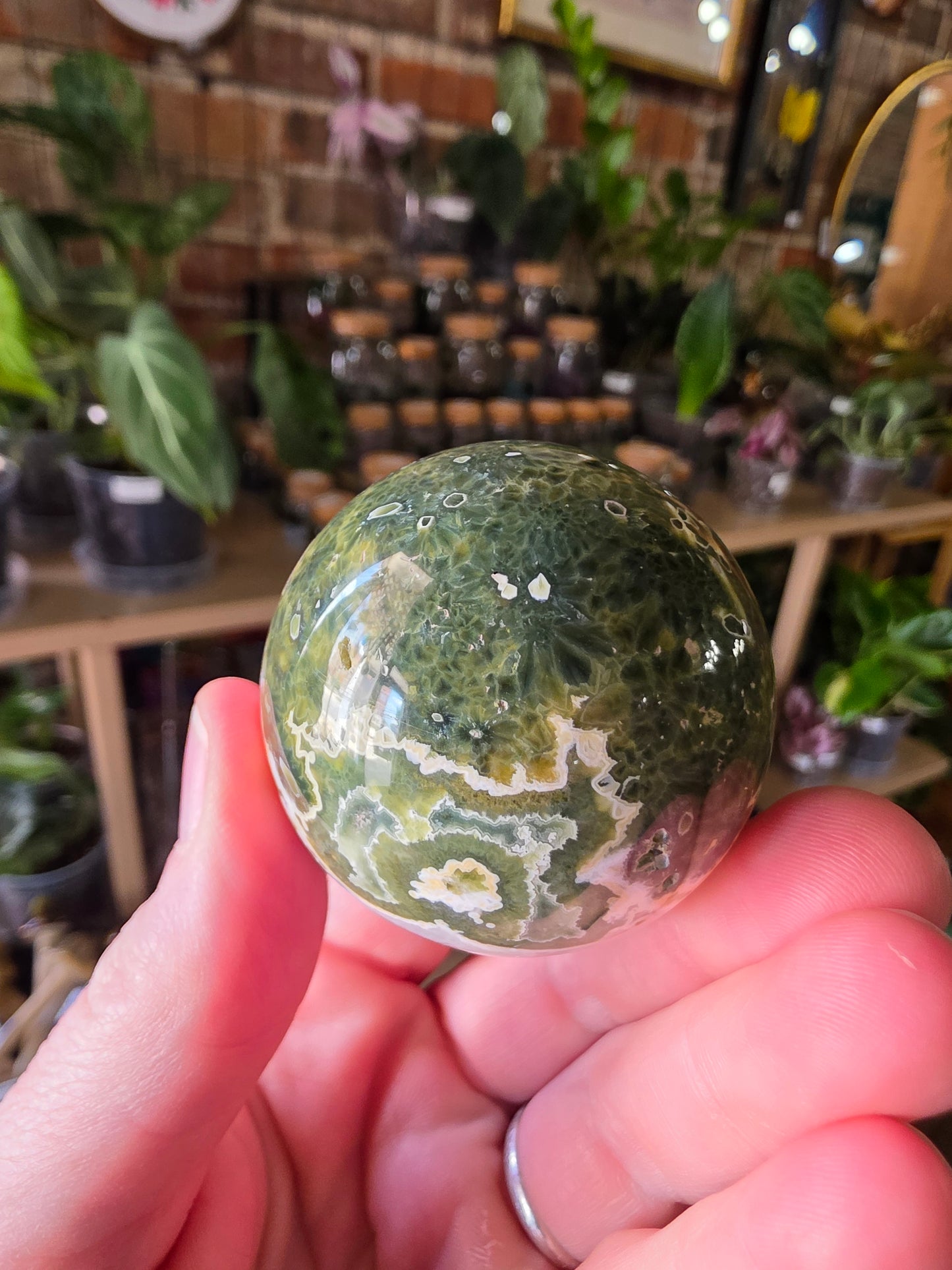 7th Vein Ocean Jasper Sphere