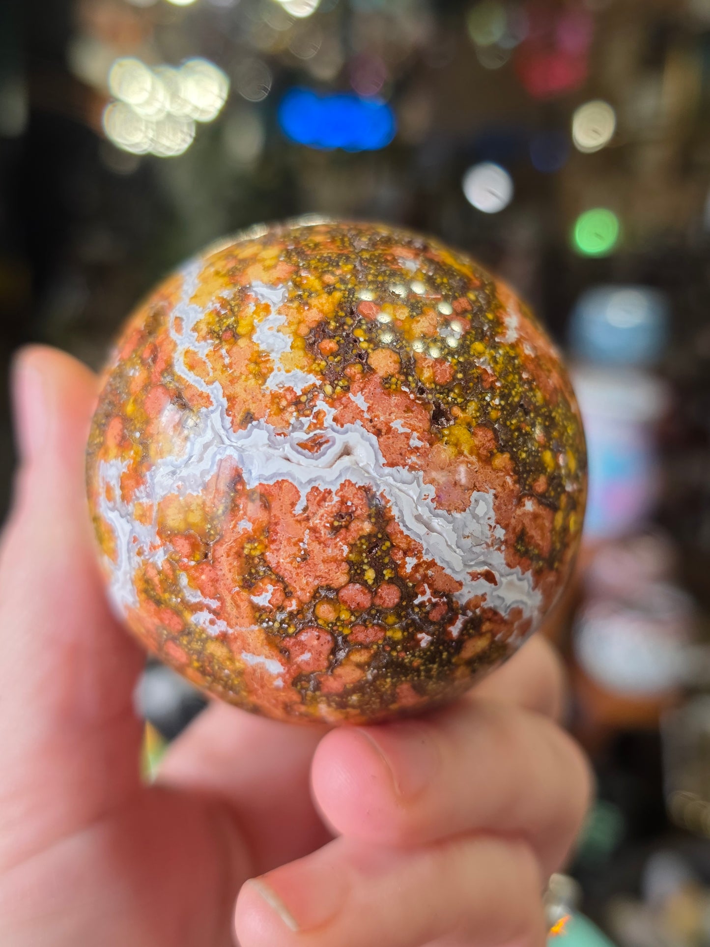 Poppy Jasper Sphere