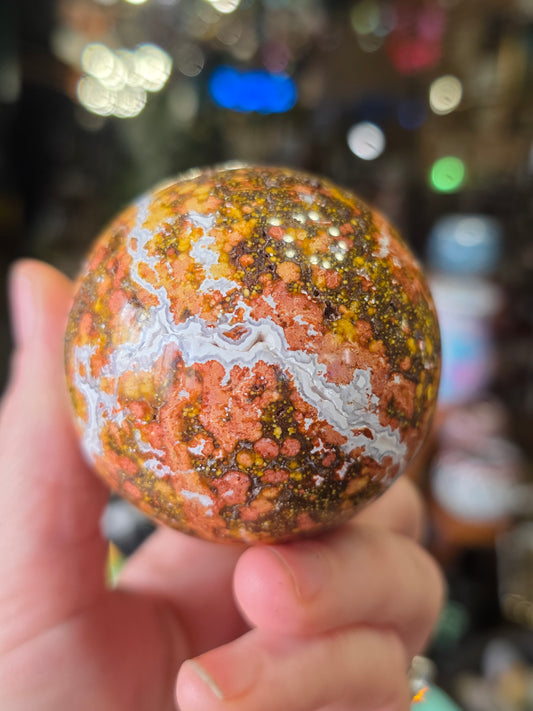 Poppy Jasper Sphere