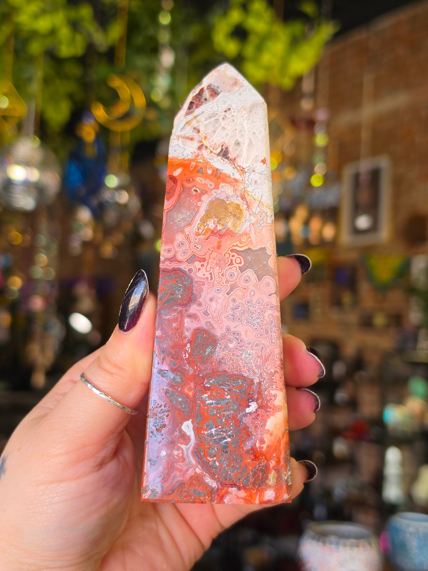 Crazy Lace Agate Tower