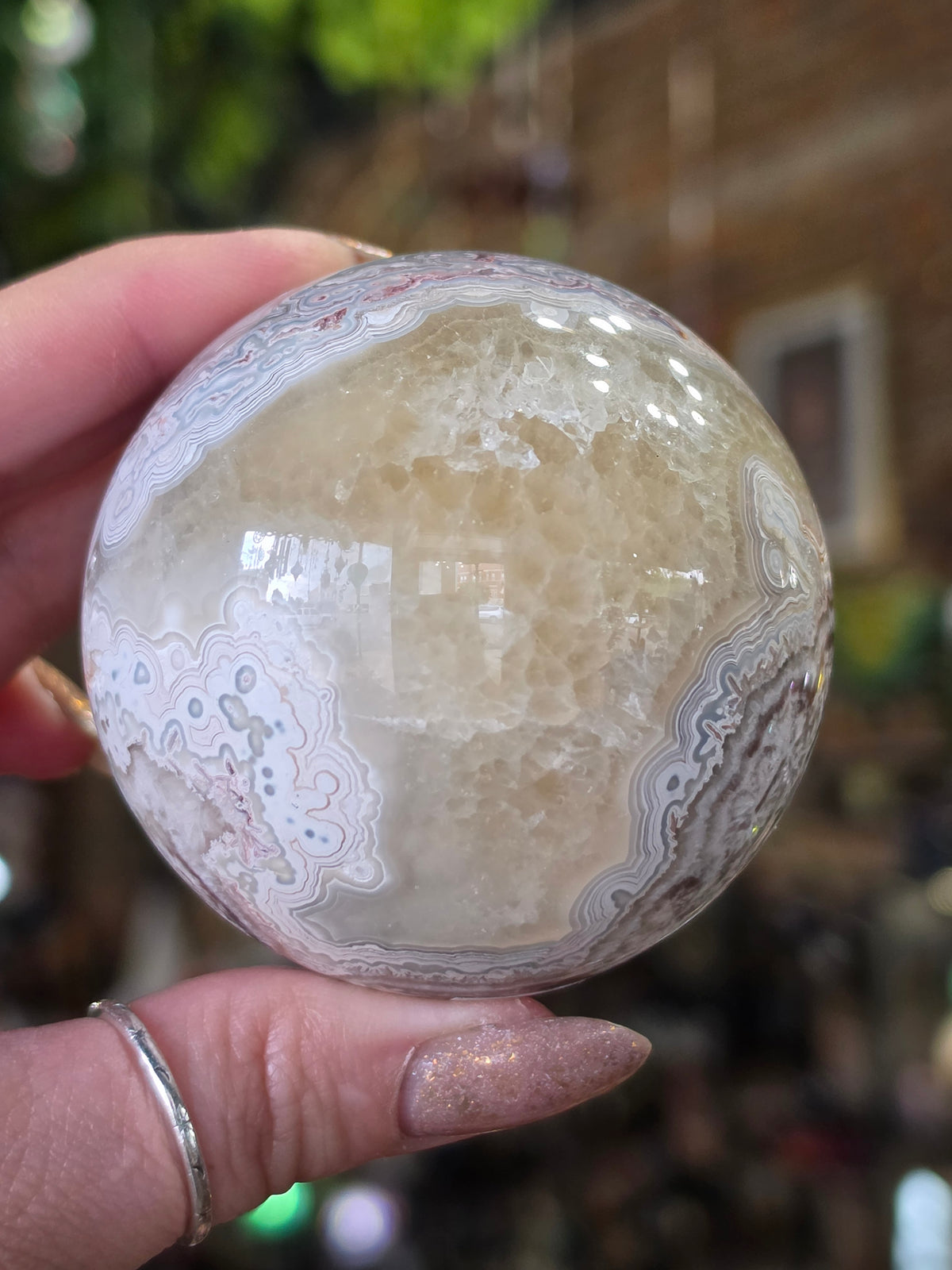 Laguna Lace Agate Sphere