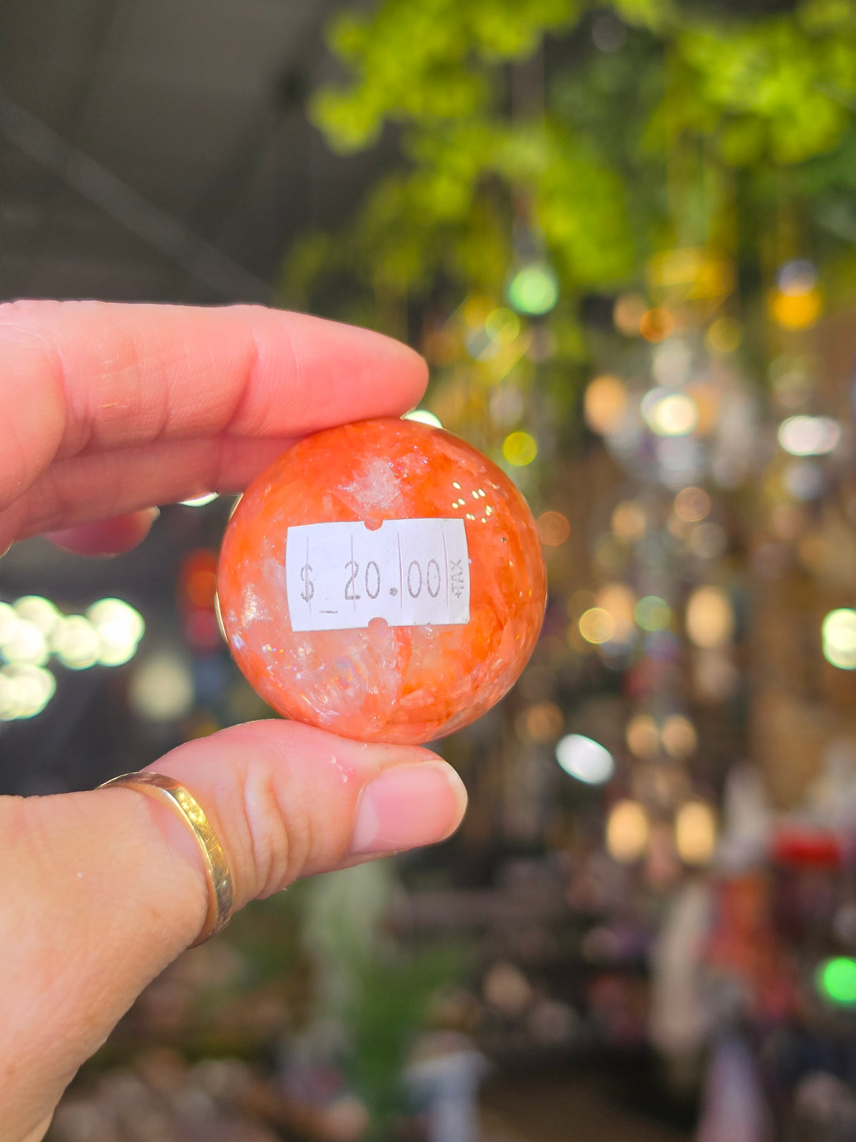 Fire Quartz Sphere