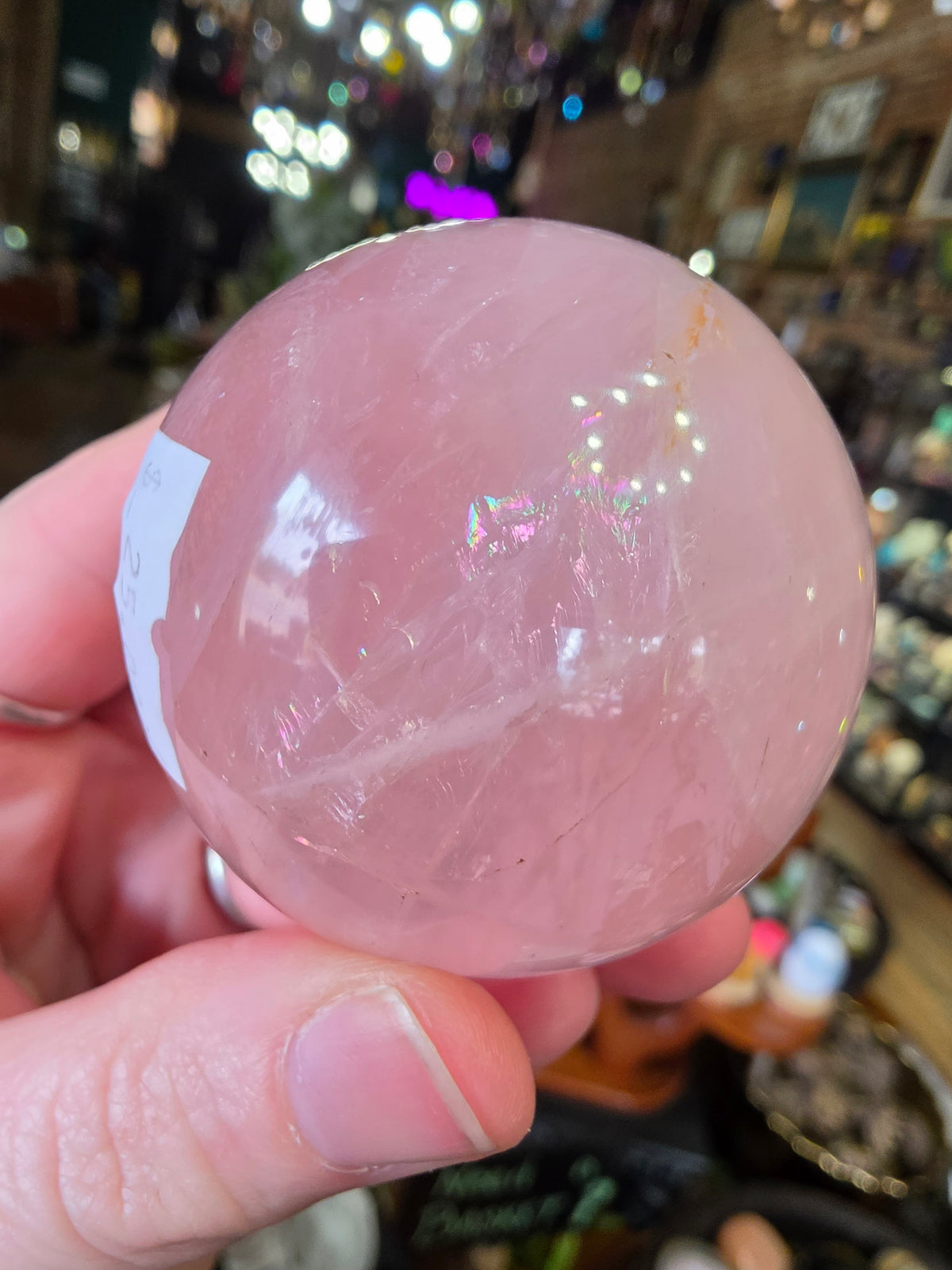 Star Rose Quartz Sphere