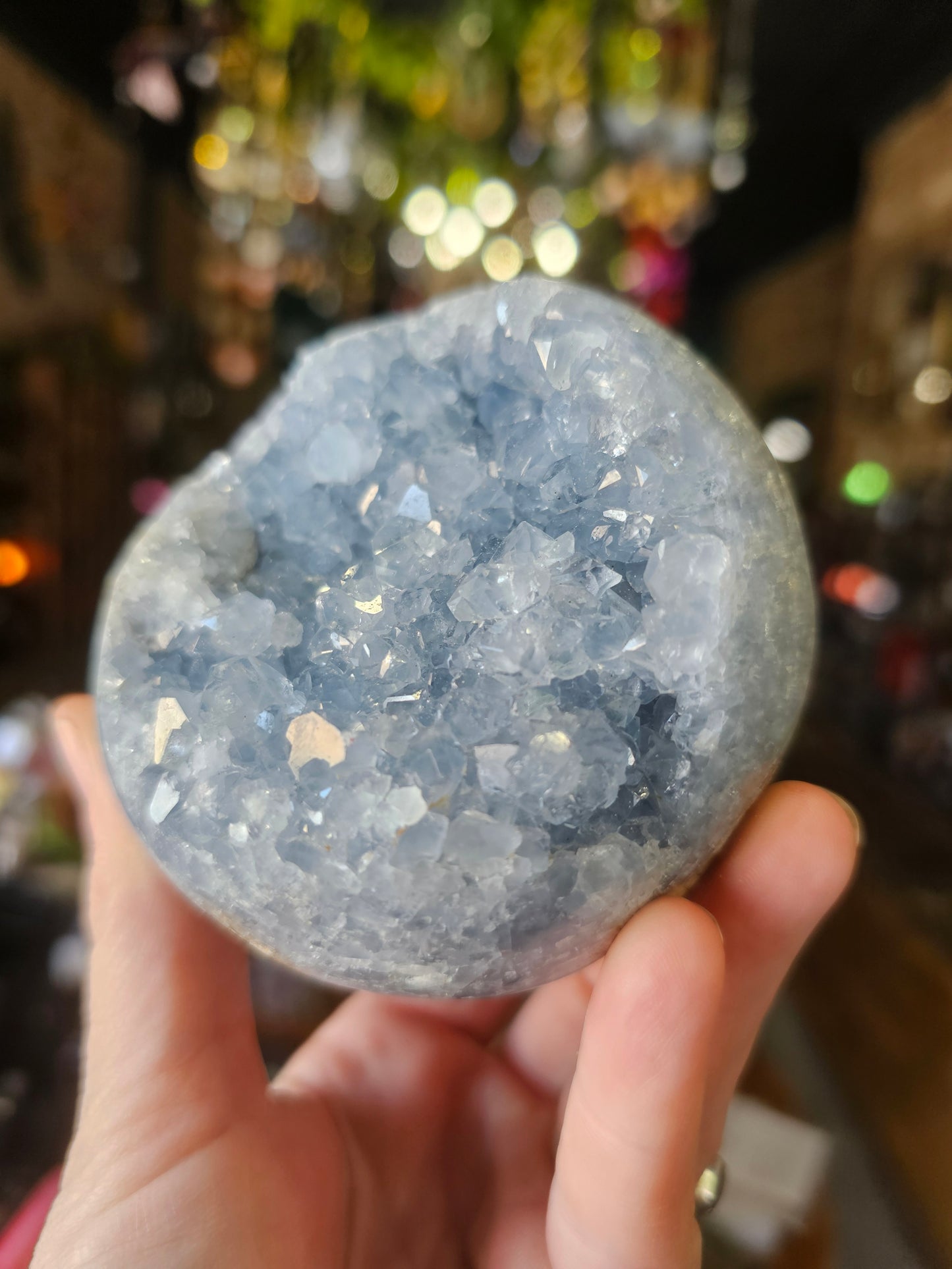 Celestite Cluster Sphere