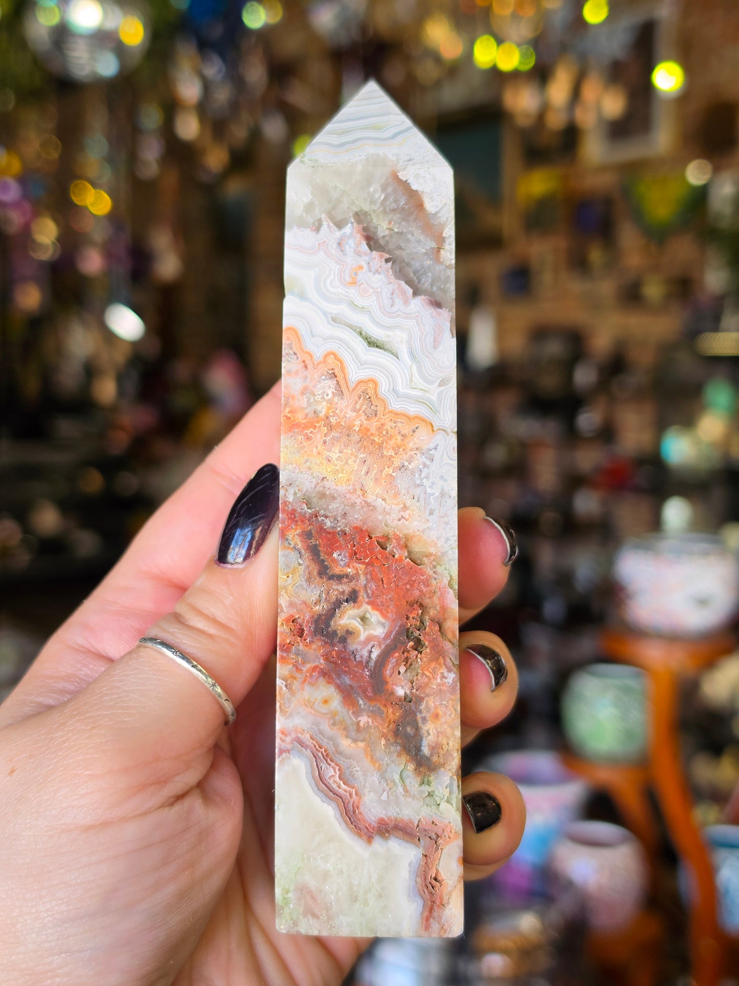 Crazy Lace Agate Tower
