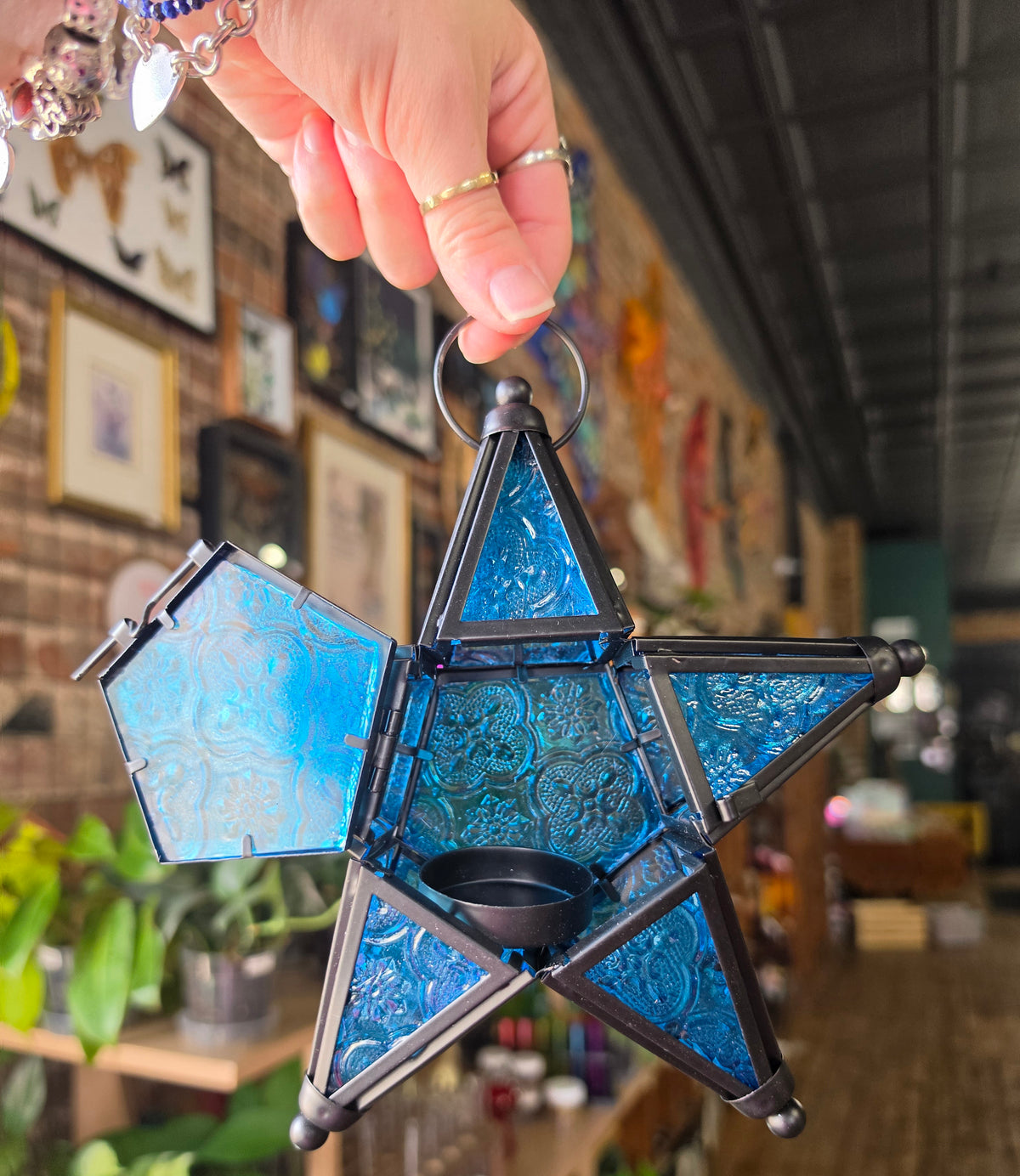 Blue Star Lantern