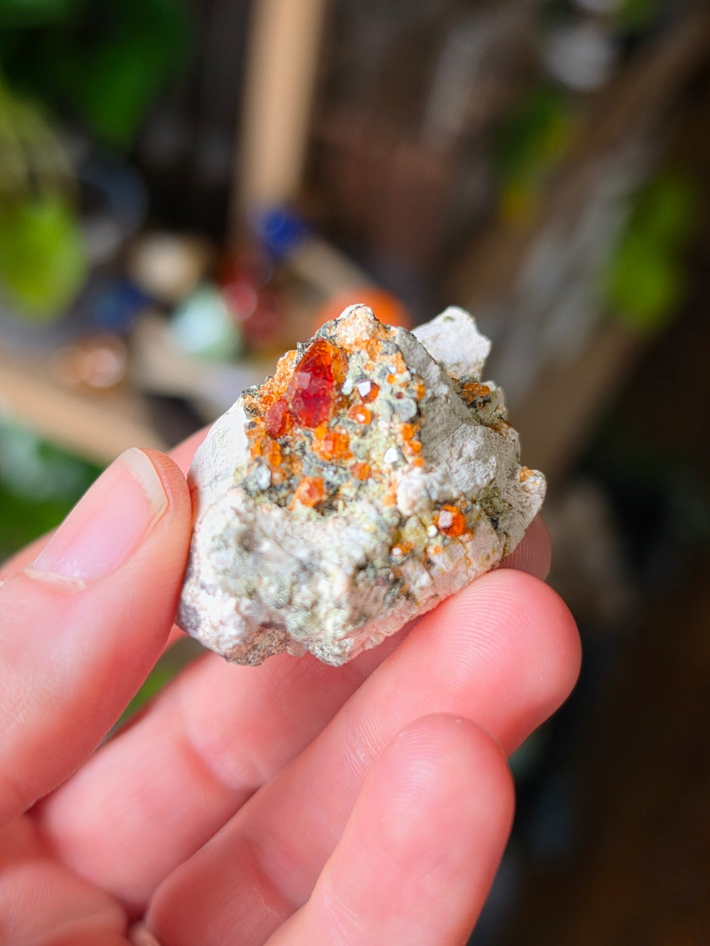 Garnet on Smoky Quartz