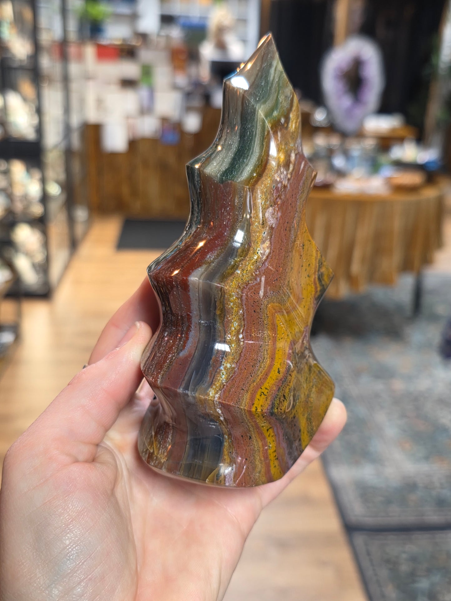 Ocean Wave Jasper Flame