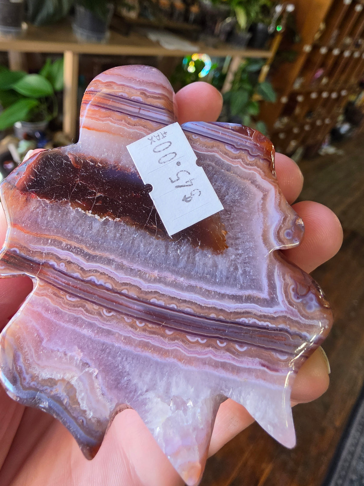 Amethyst Agate Turtle Carving
