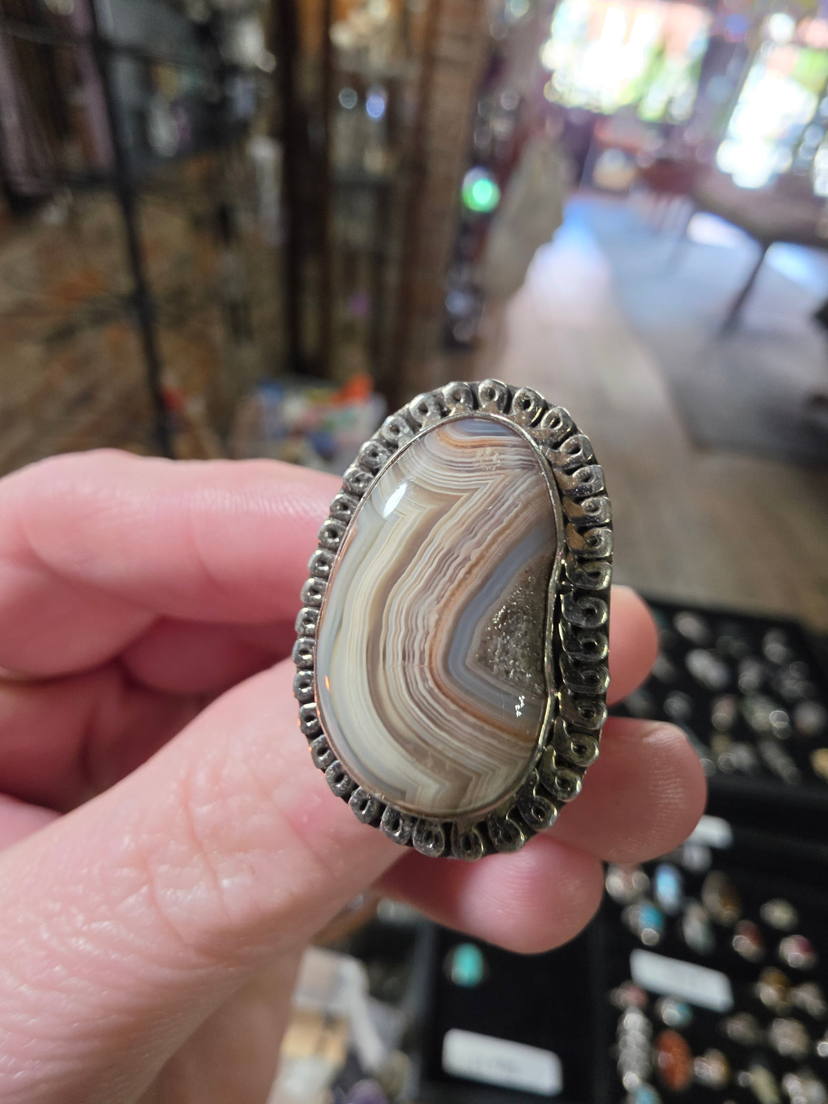 Laguna Lace Agate Ring Size 5