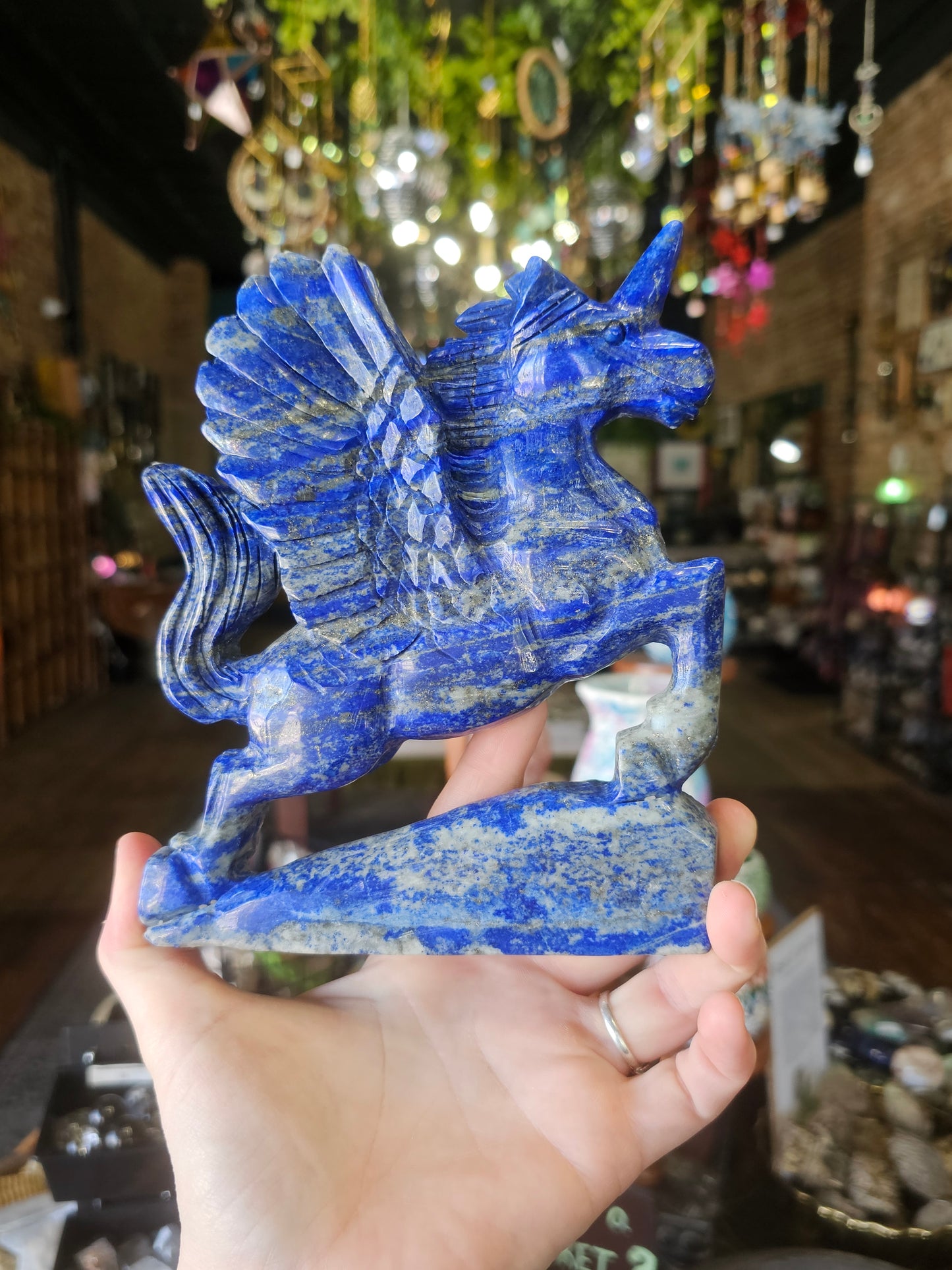 Lapis Lazuli Pegasus Carving