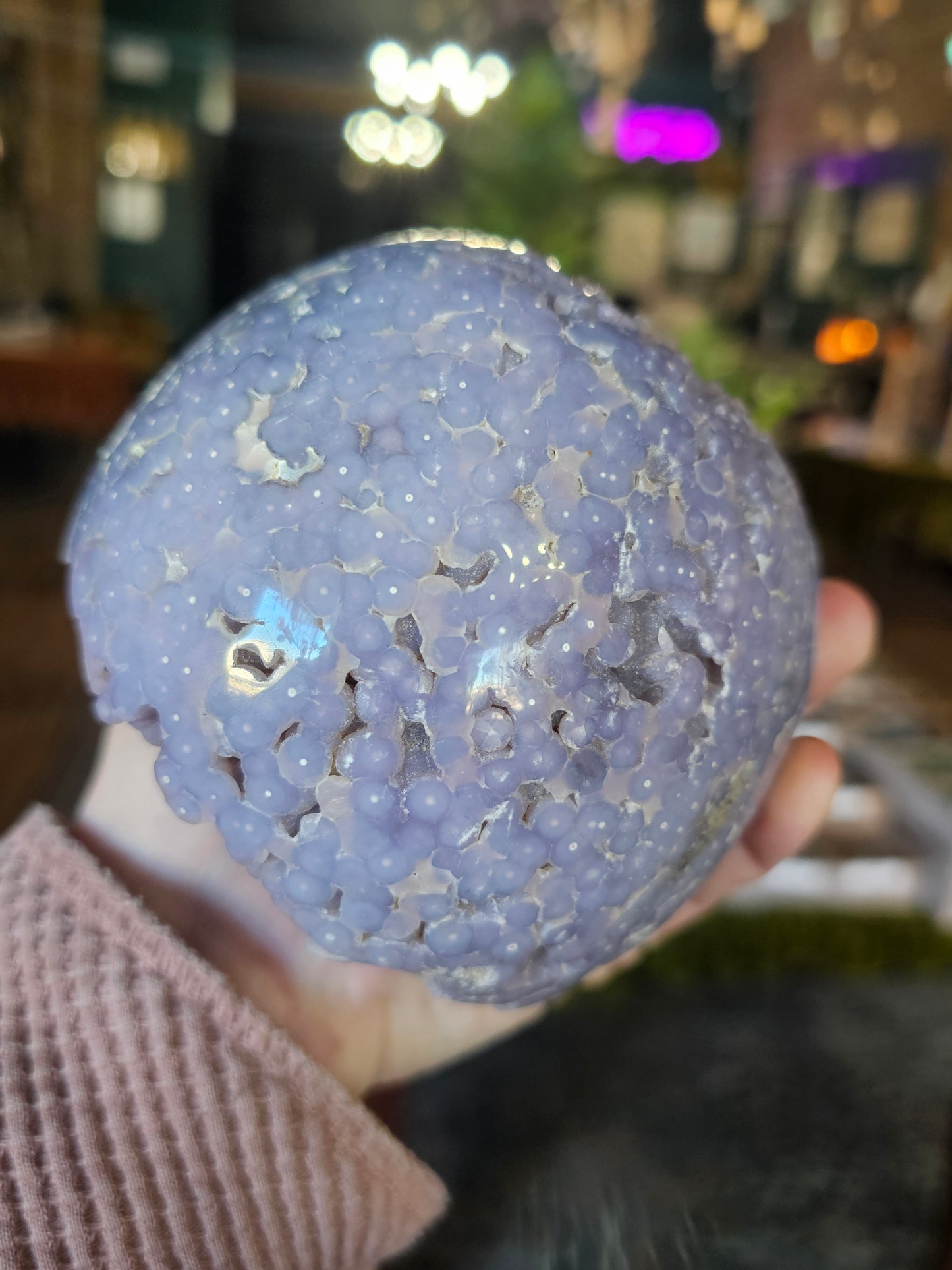 Large Grape Agate Sphere