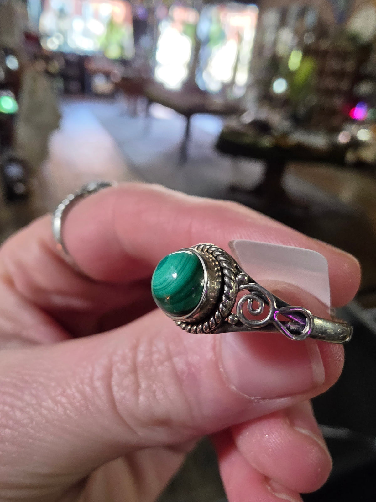 Malachite Ring Size 12