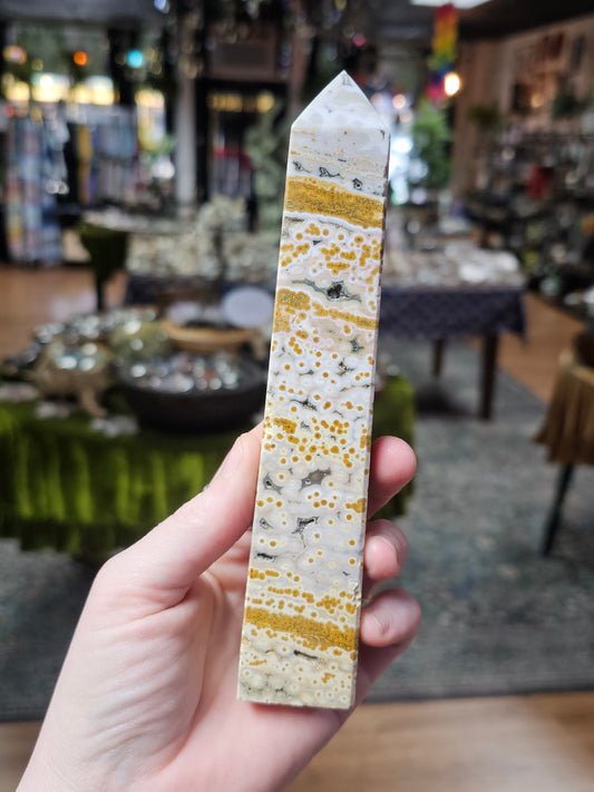 Orbicular Jasper tower