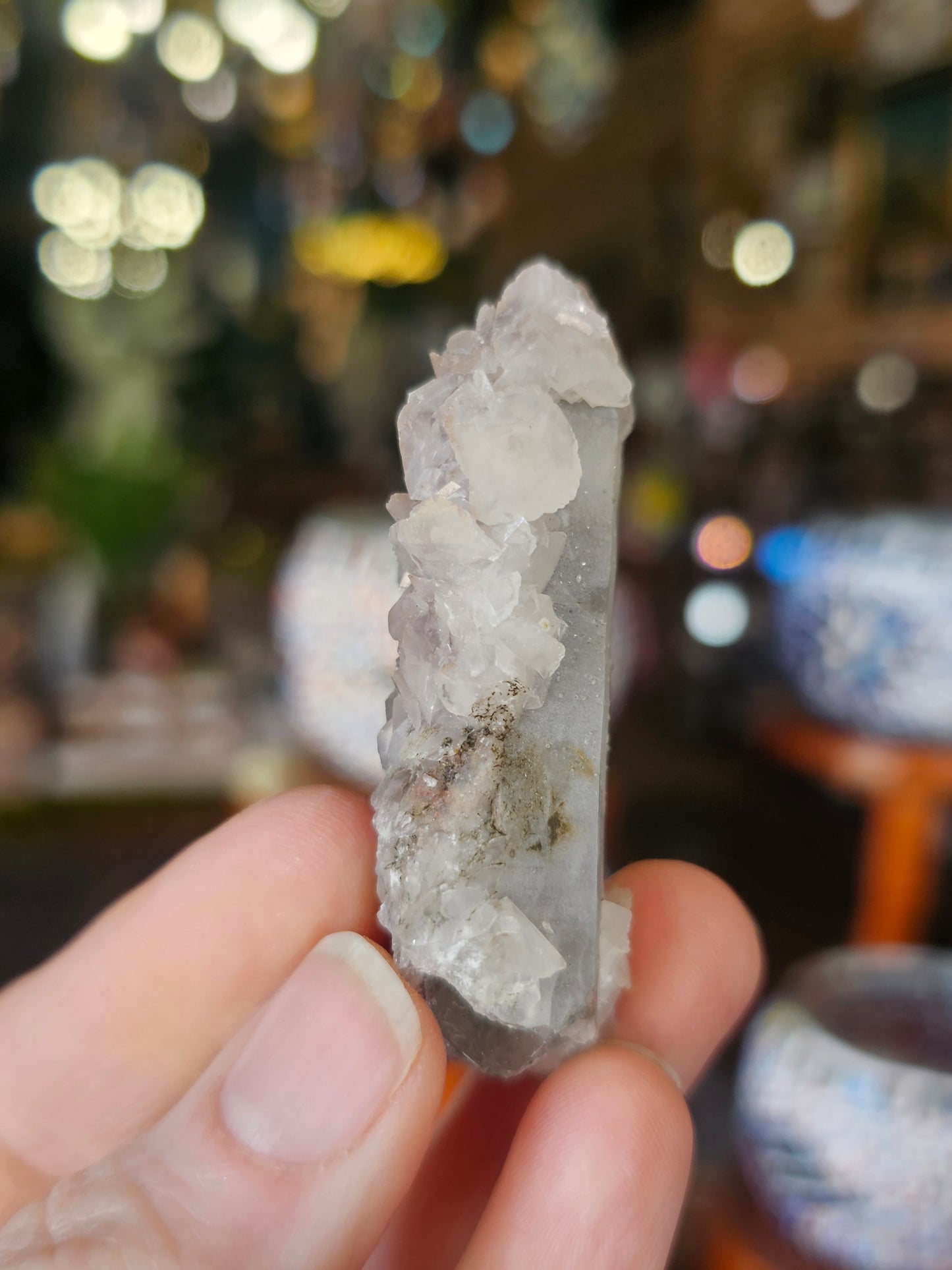 Calcite on Quartz