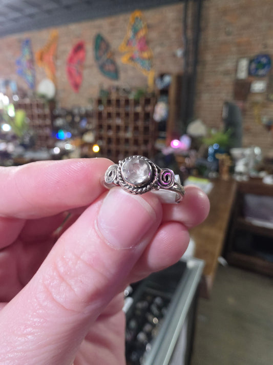 Clear Quartz Ring Size 7