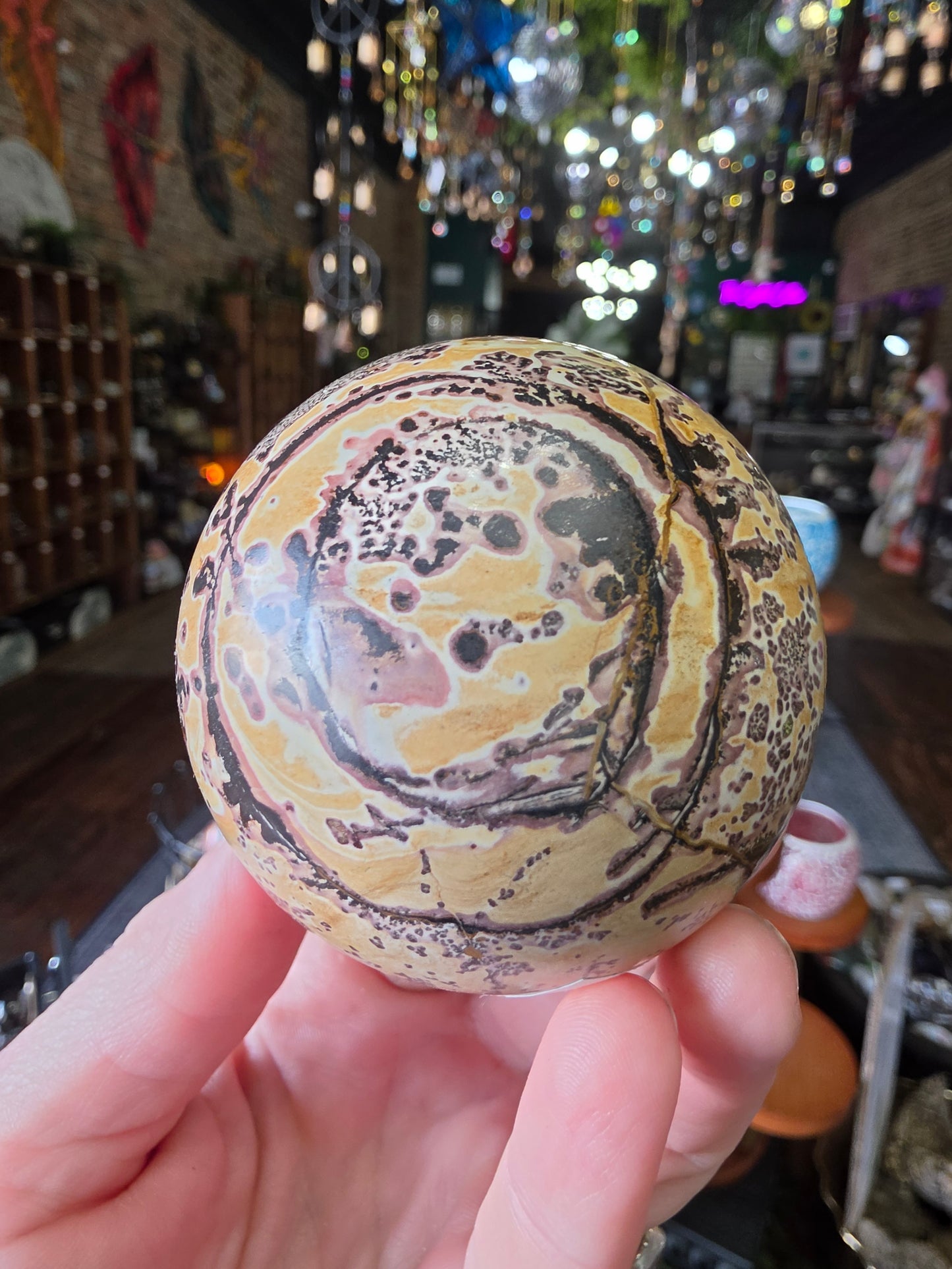Dendritic Jasper Sphere