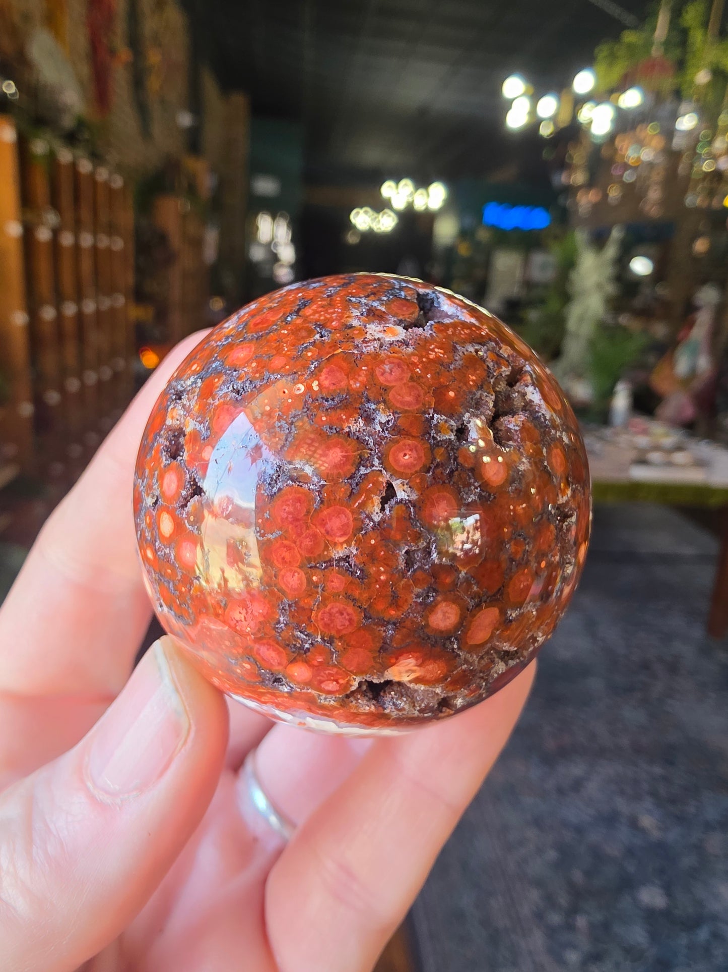 Poppy Jasper Sphere