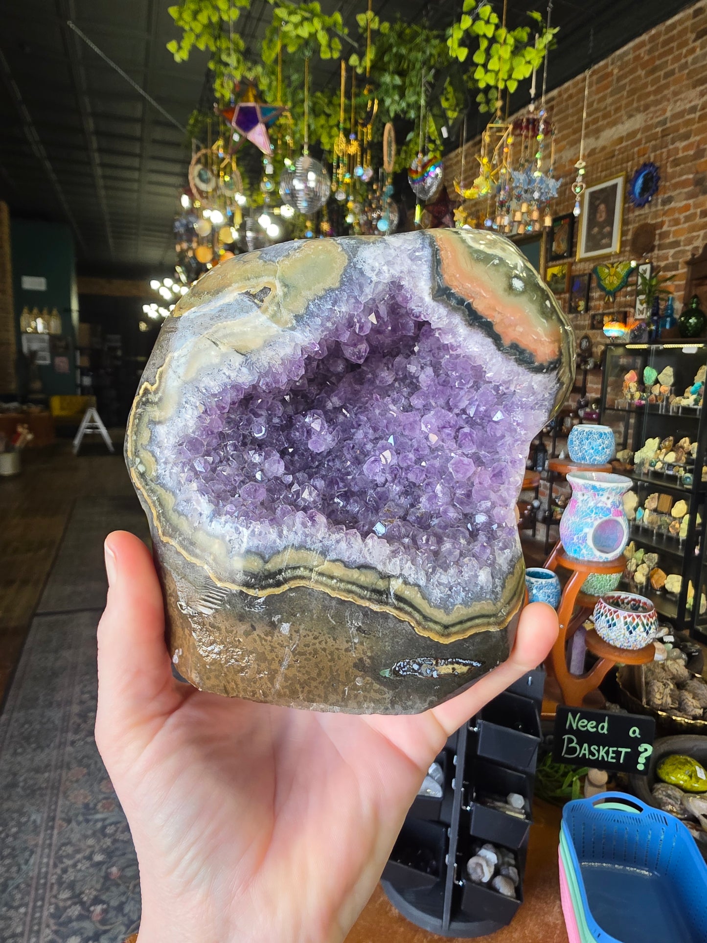 Amethyst Agate Cluster